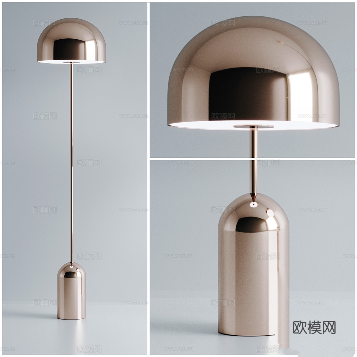 Bell落地灯3d模型下载