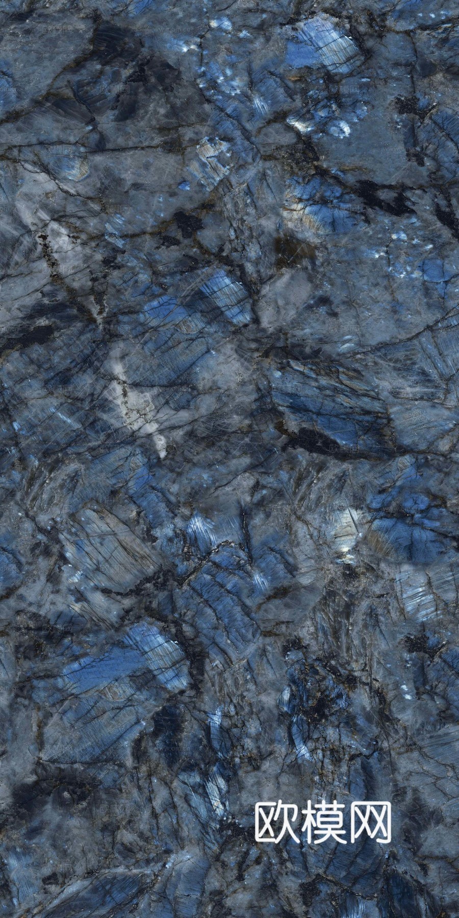 蓝色玛瑙大理石 奢石