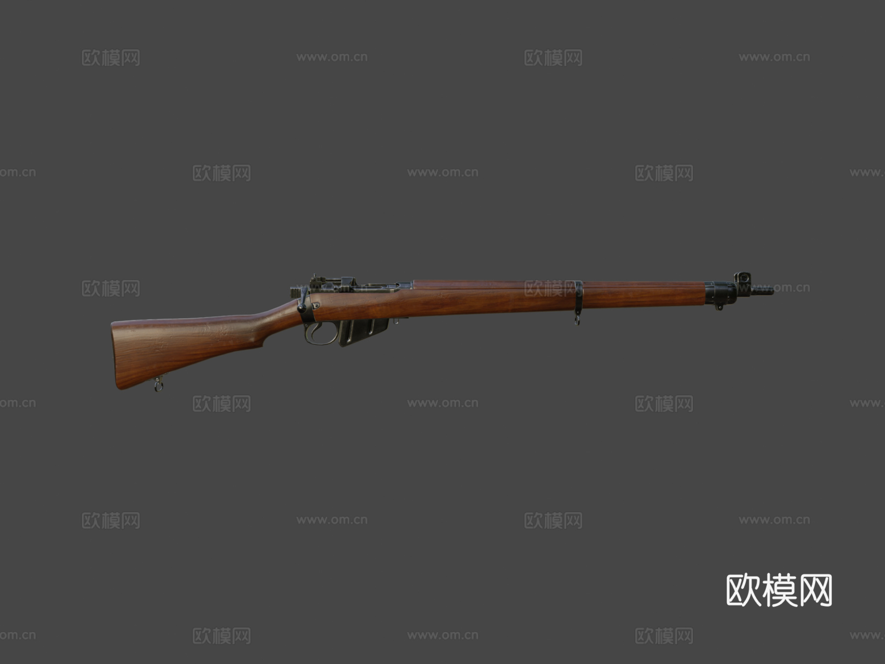 李恩菲尔德No.4 Mk 23d模型下载（渲染图6）