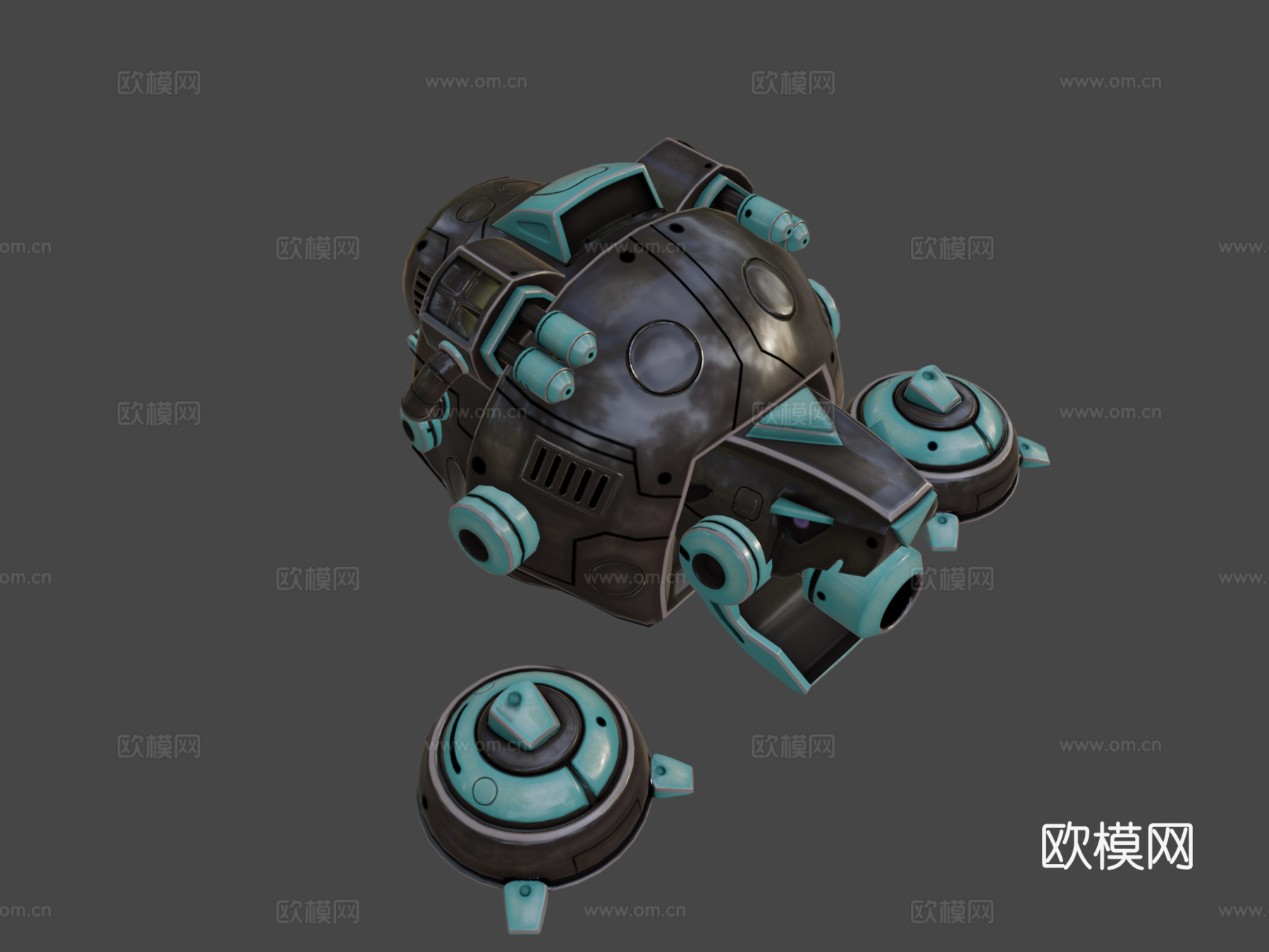 雕齿兽3d模型下载（渲染图7）