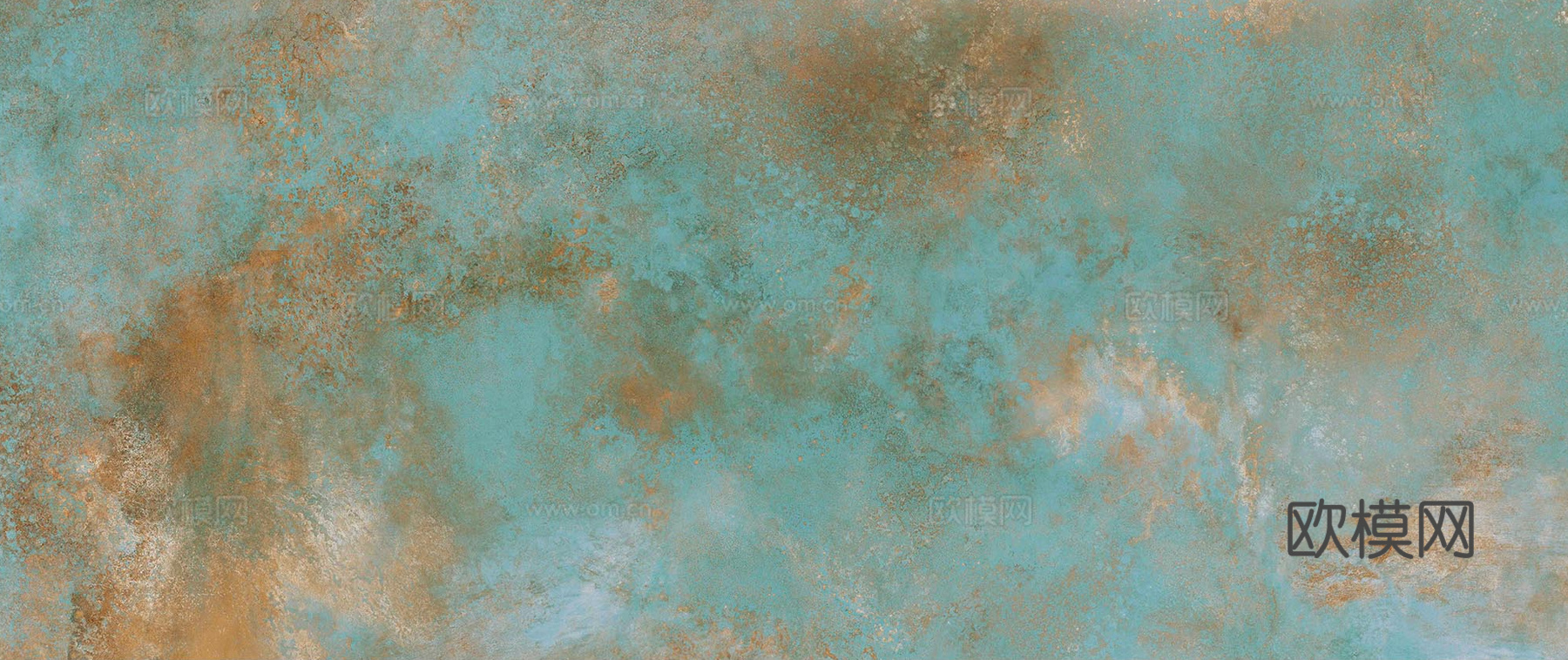 无缝绿色铜锈做旧金属板