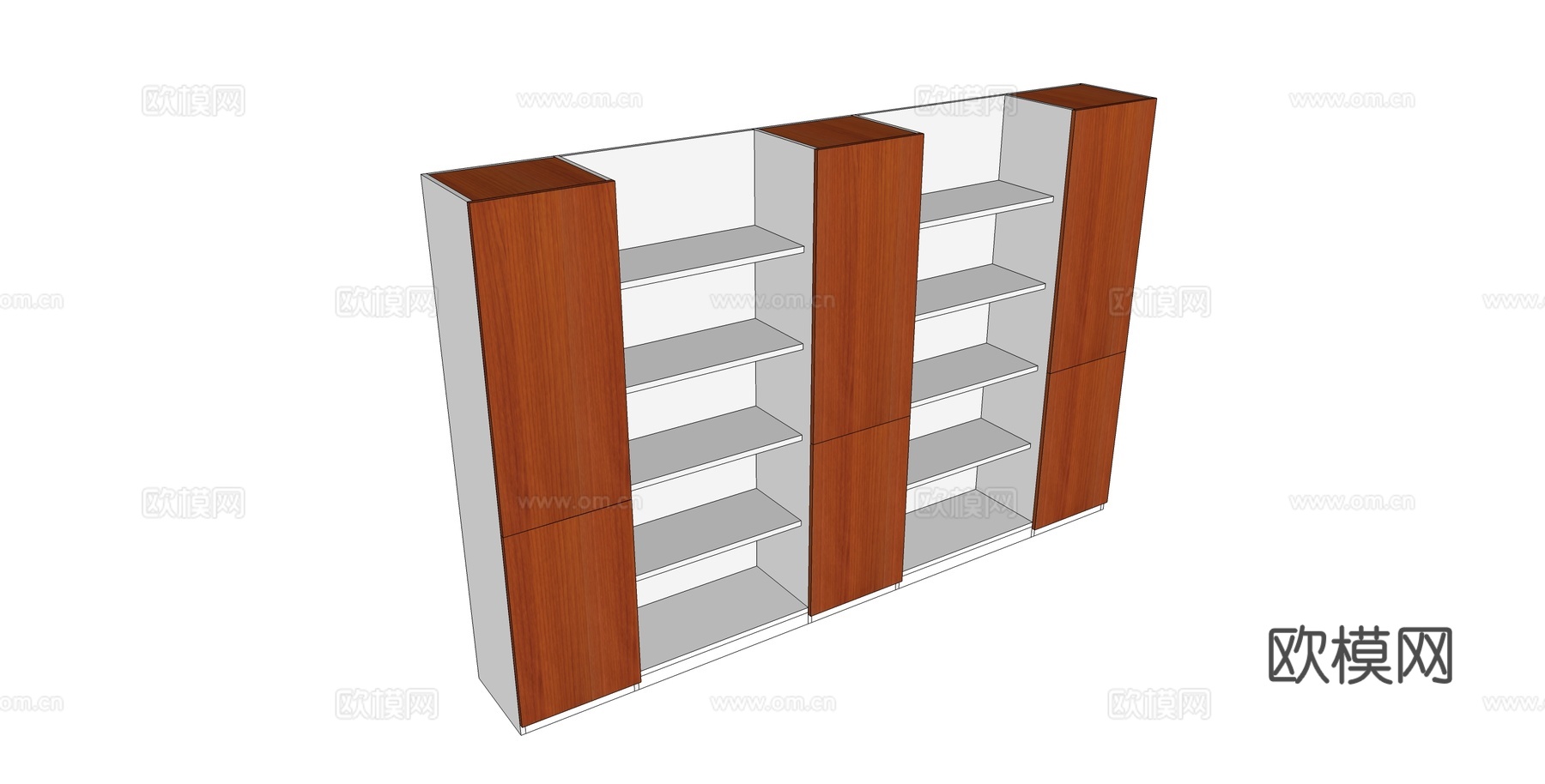 文件柜 办公家具su模型下载