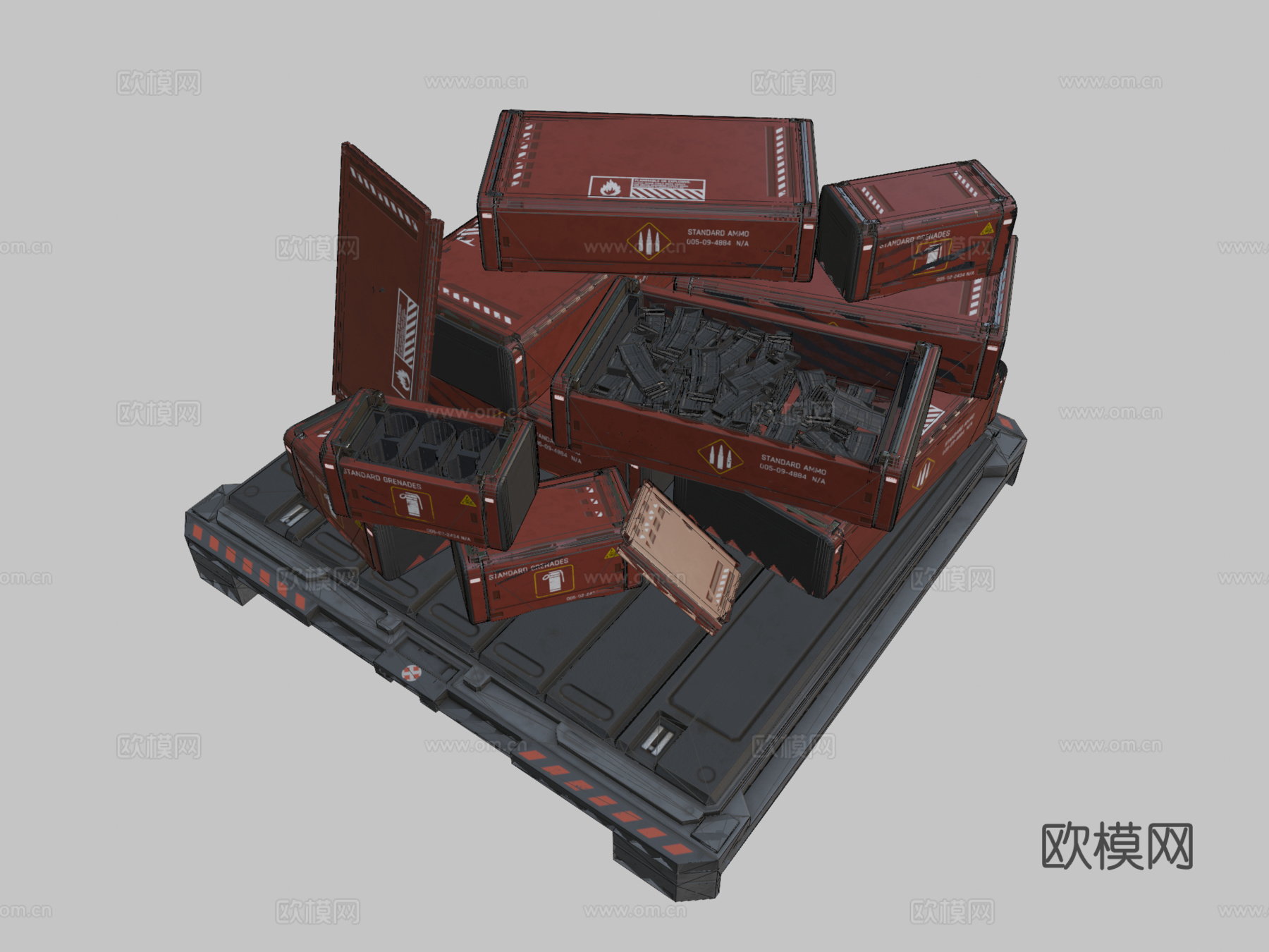 星际公民弹药箱3d模型3d模型下载（渲染图2）