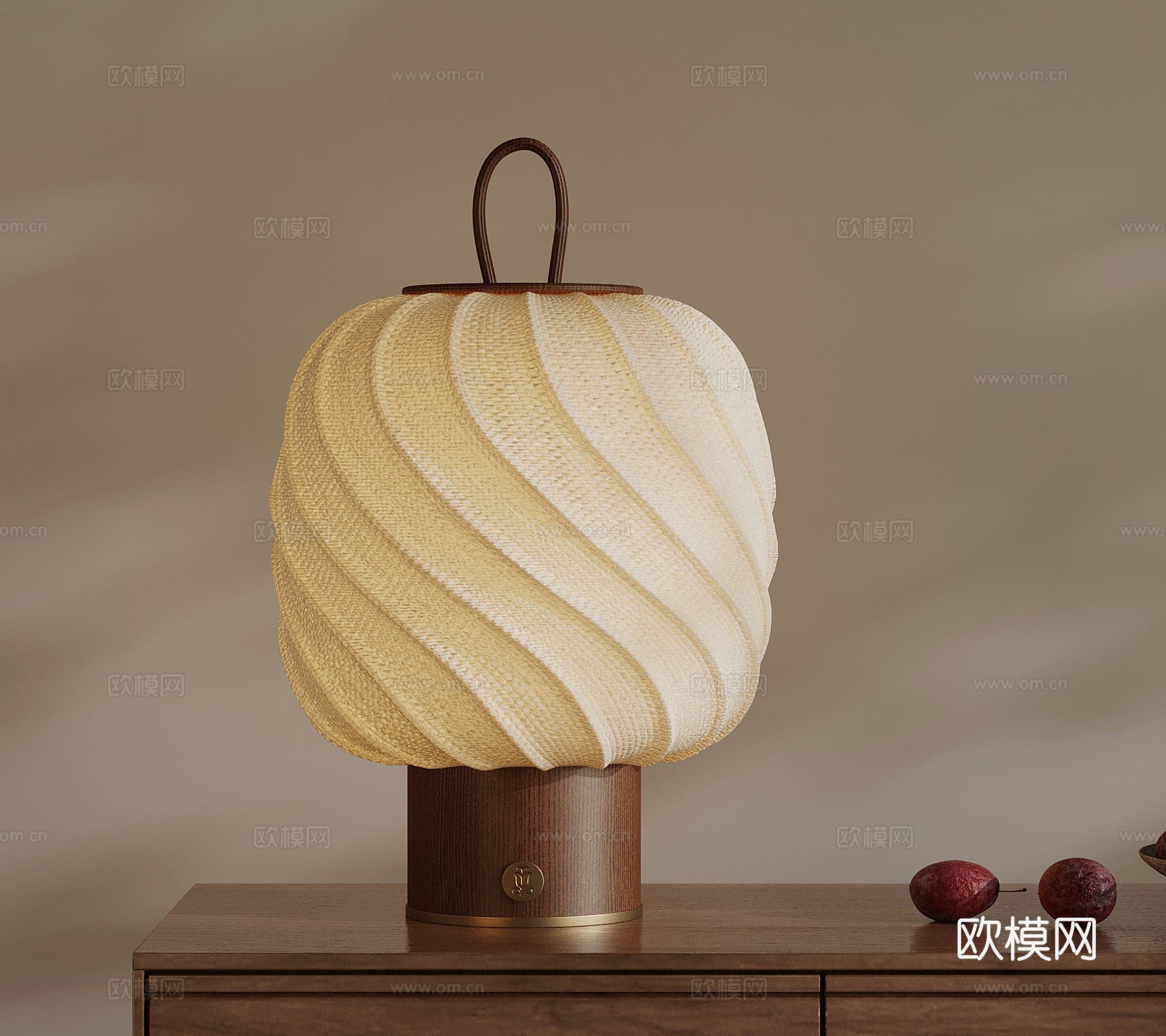 中古风台灯 新中式台灯 床头灯su模型