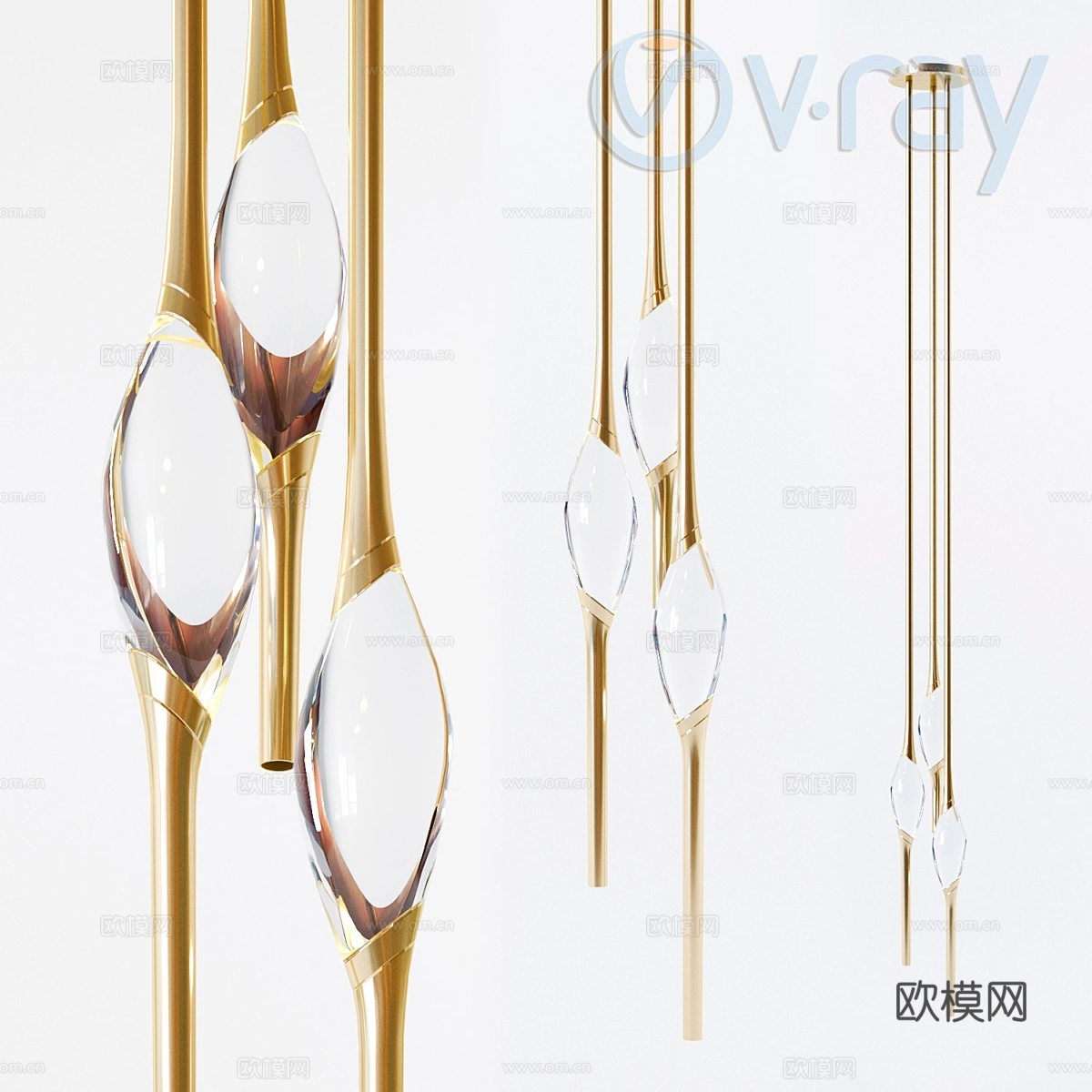 Il Pezzo 12 Round Chandelier3d模型下载
