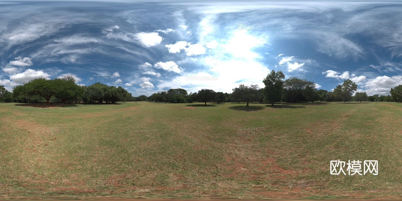 户外天空树木草地自然风景