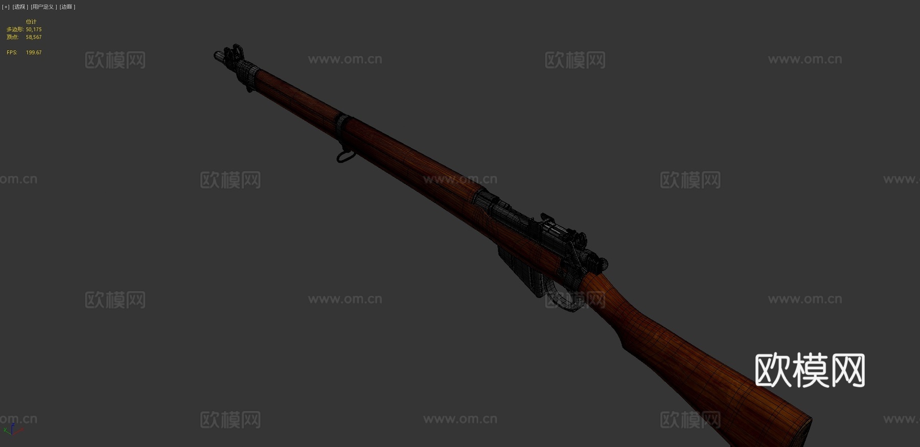 李恩菲尔德No.4 Mk 23d模型下载（渲染图4）