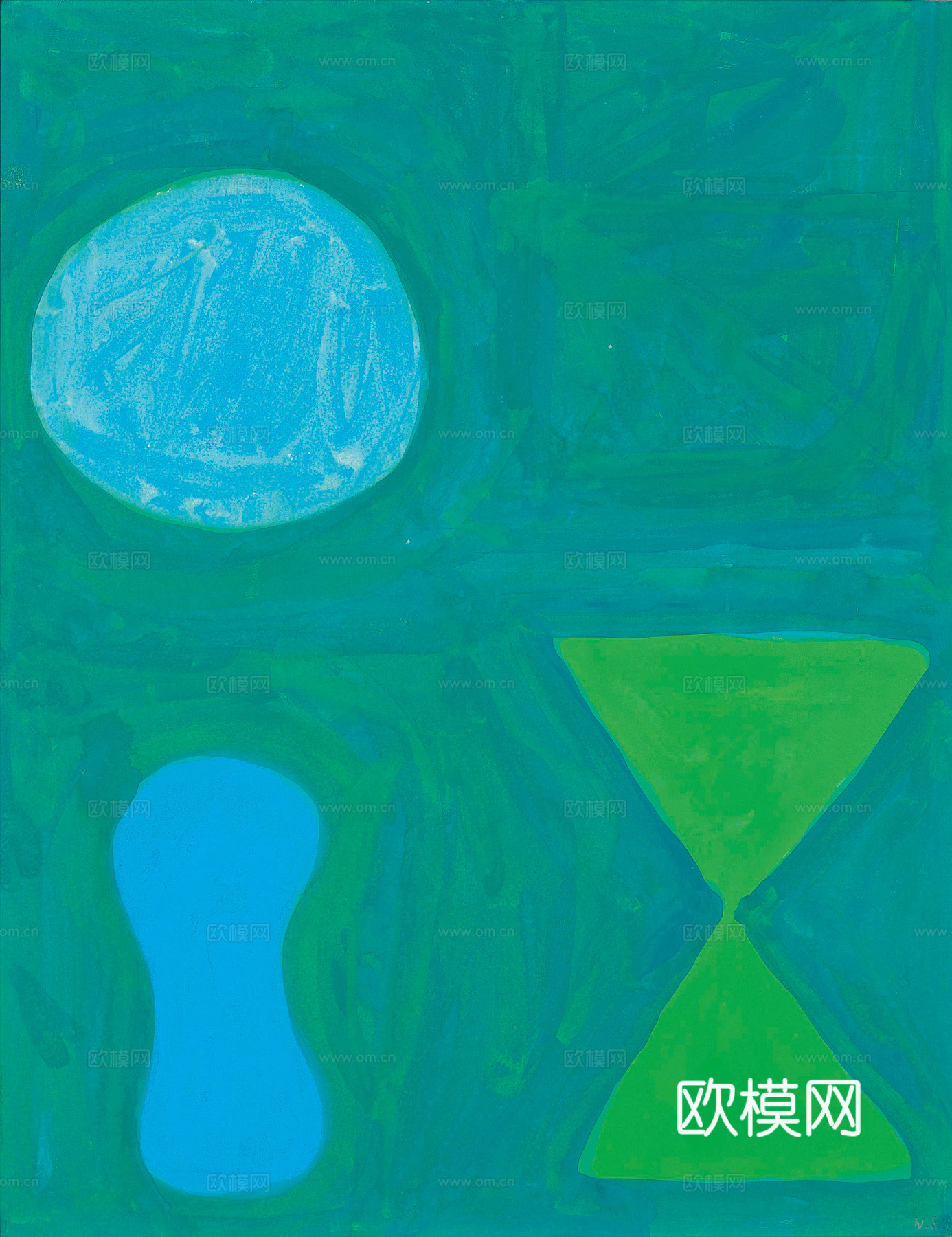 威廉斯科特抽象油画，现代抽象画，装饰画，艺术画下载