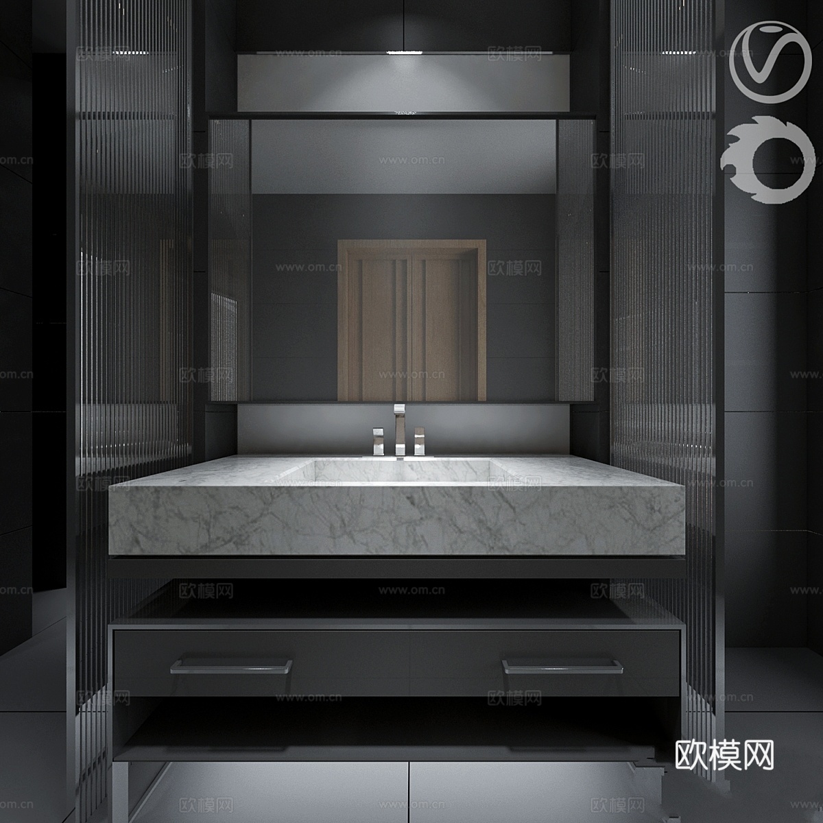 浴室家具 93d模型下载