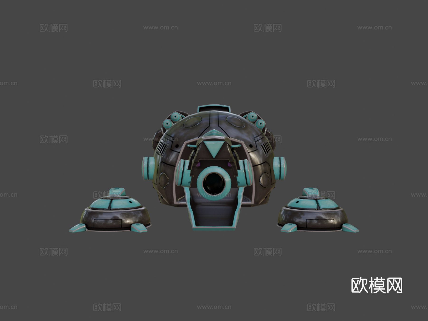 雕齿兽3d模型下载（渲染图6）