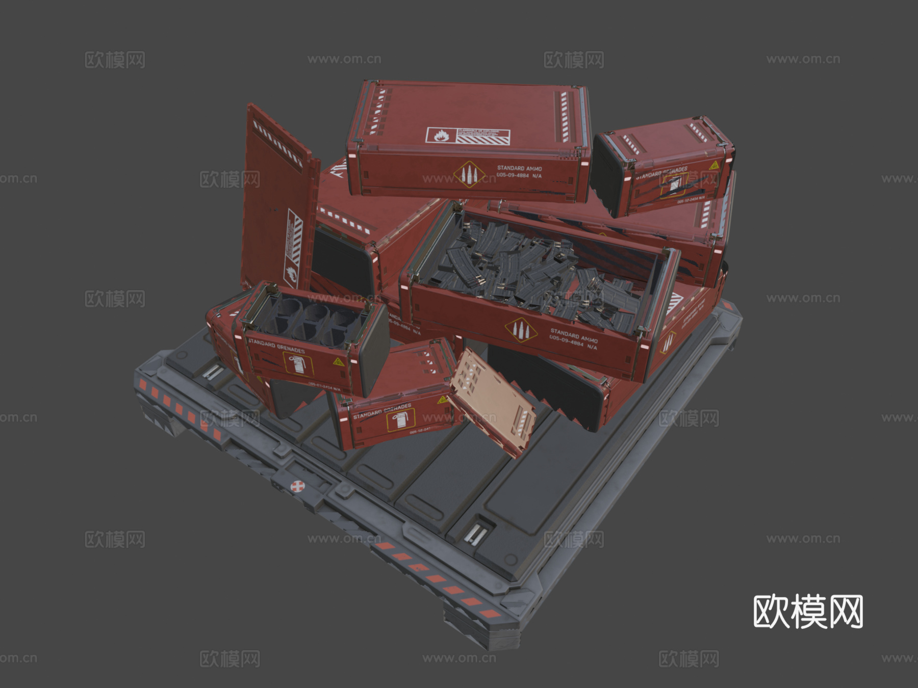 星际公民弹药箱3d模型3d模型下载（渲染图7）