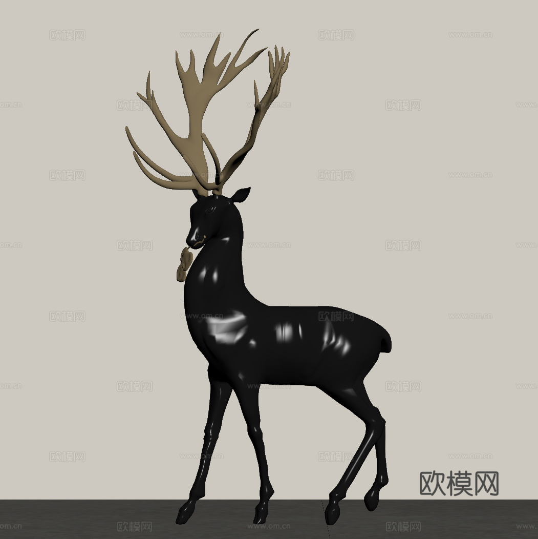 现代摆件 艺术装置 落地摆件su模型