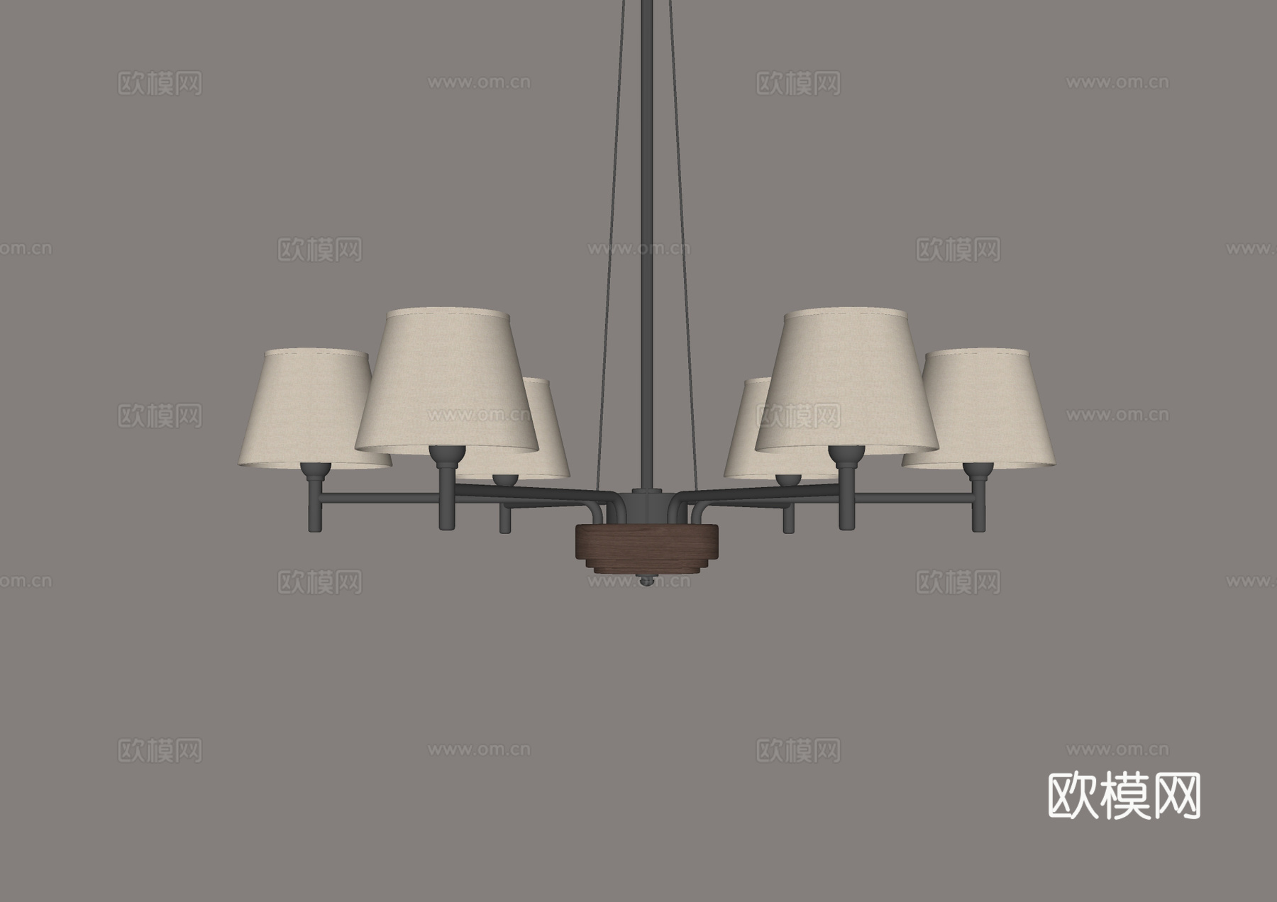 法式吊灯su模型