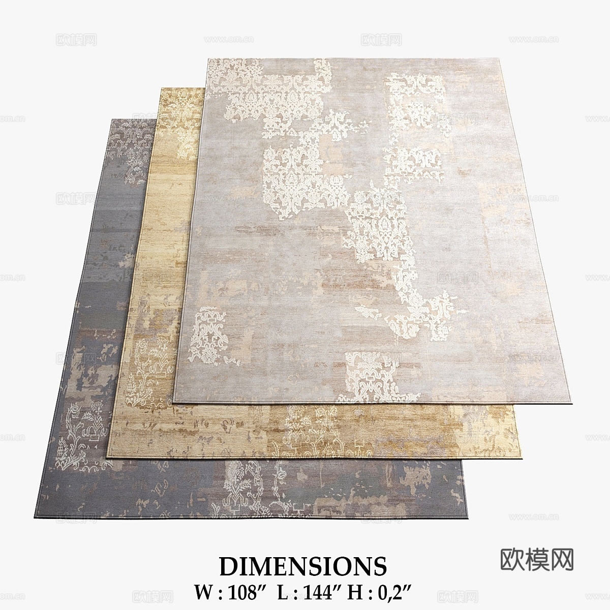 简·卡斯地毯_4653d模型下载