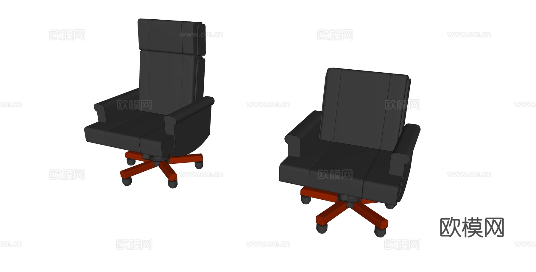 办公椅 办公家具su模型下载