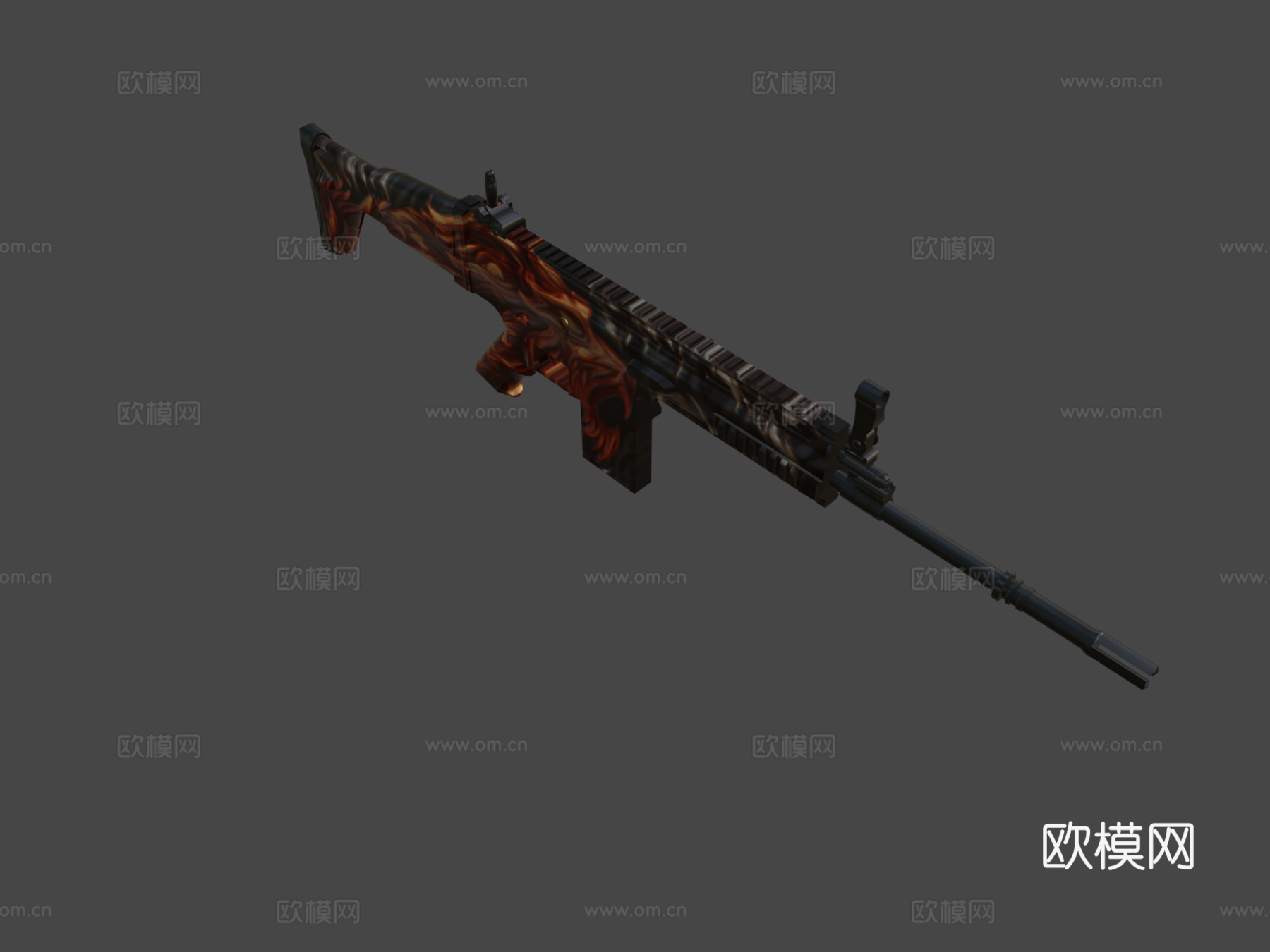 SCAR释放的野兽3d模型下载（渲染图6）