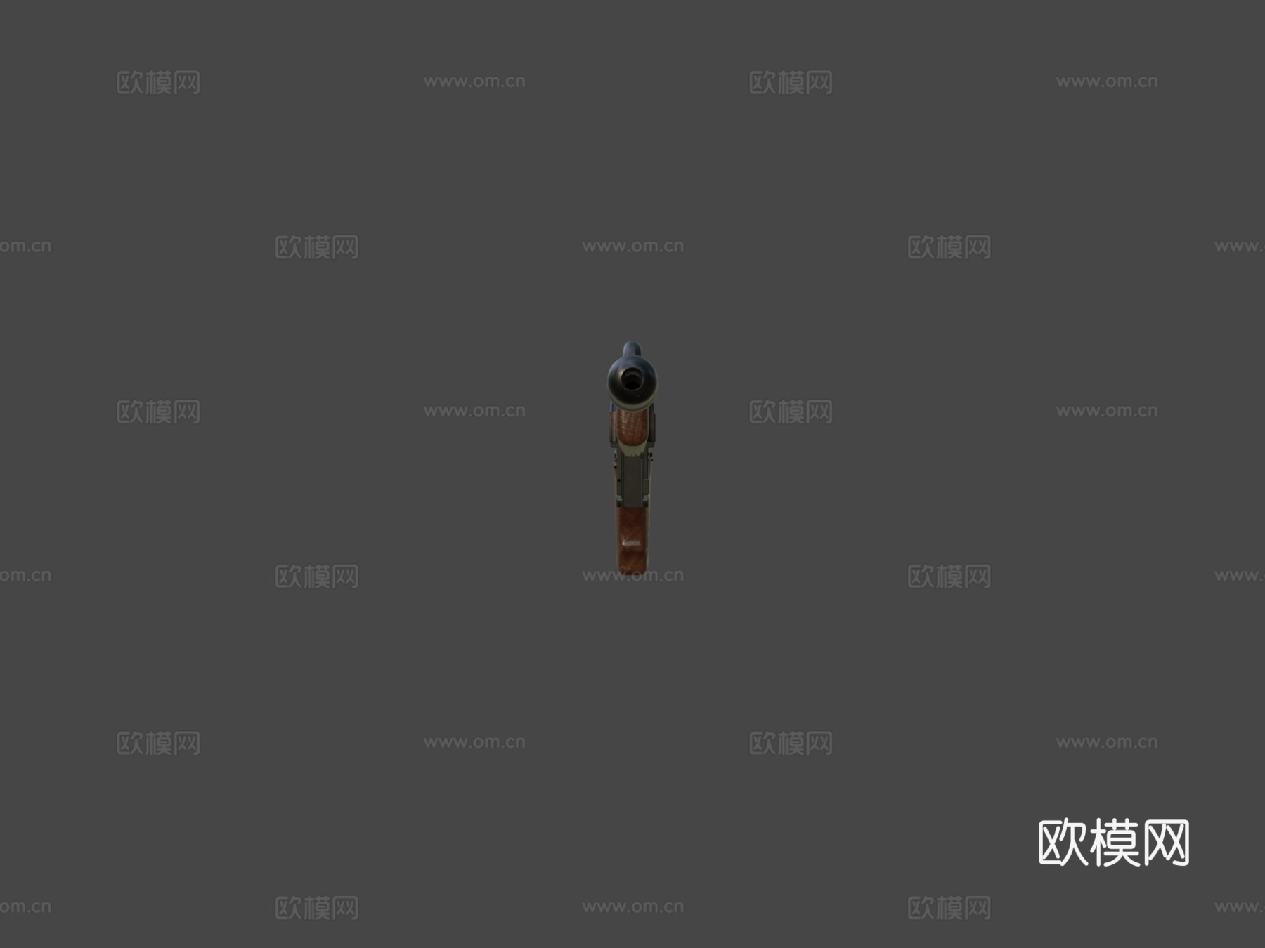 汤普森1928无弹匣3d模型下载（渲染图5）