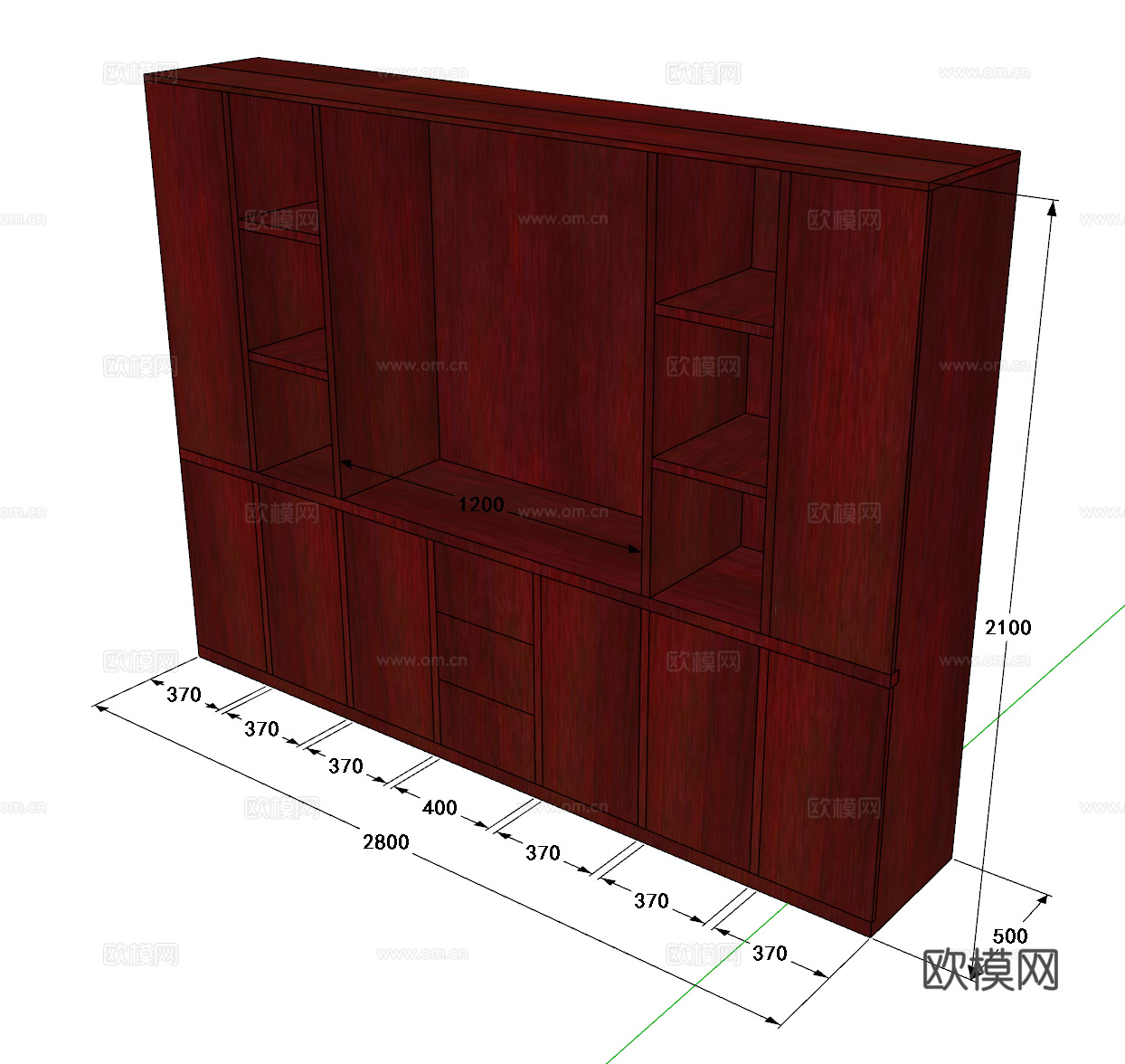 文件柜 办公家具su模型