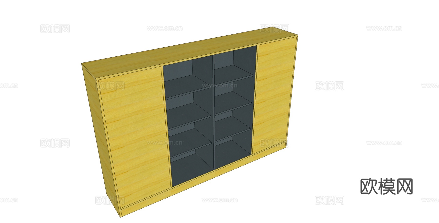 文件柜 办公家具su模型下载