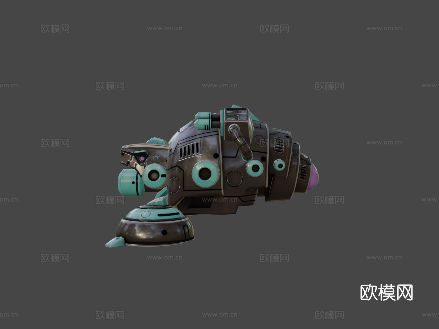 雕齿兽3d模型下载（渲染图5）