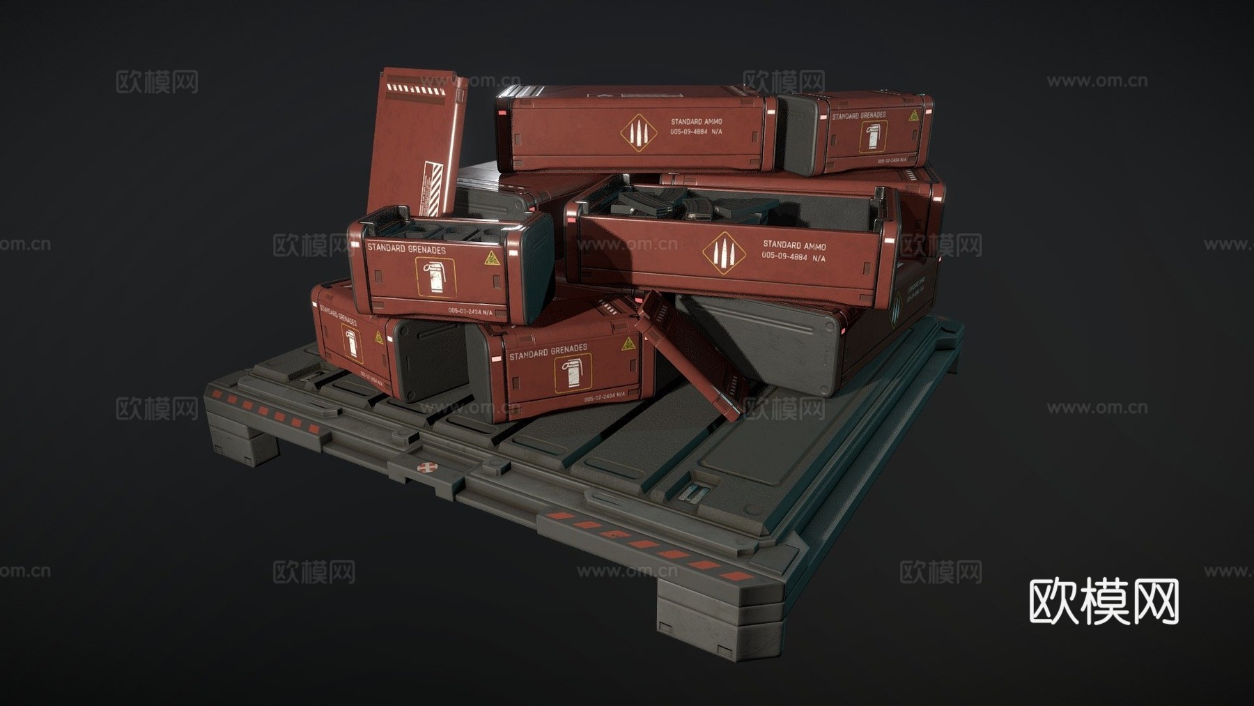 星际公民弹药箱3d模型3d模型下载（渲染图1）