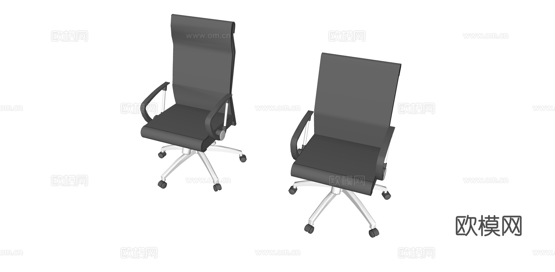 办公椅 办公家具su模型