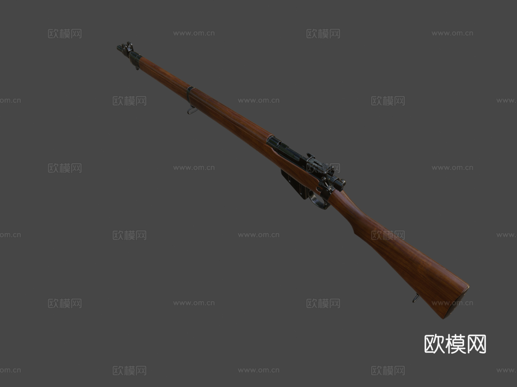 李恩菲尔德No.4 Mk 23d模型下载（渲染图5）