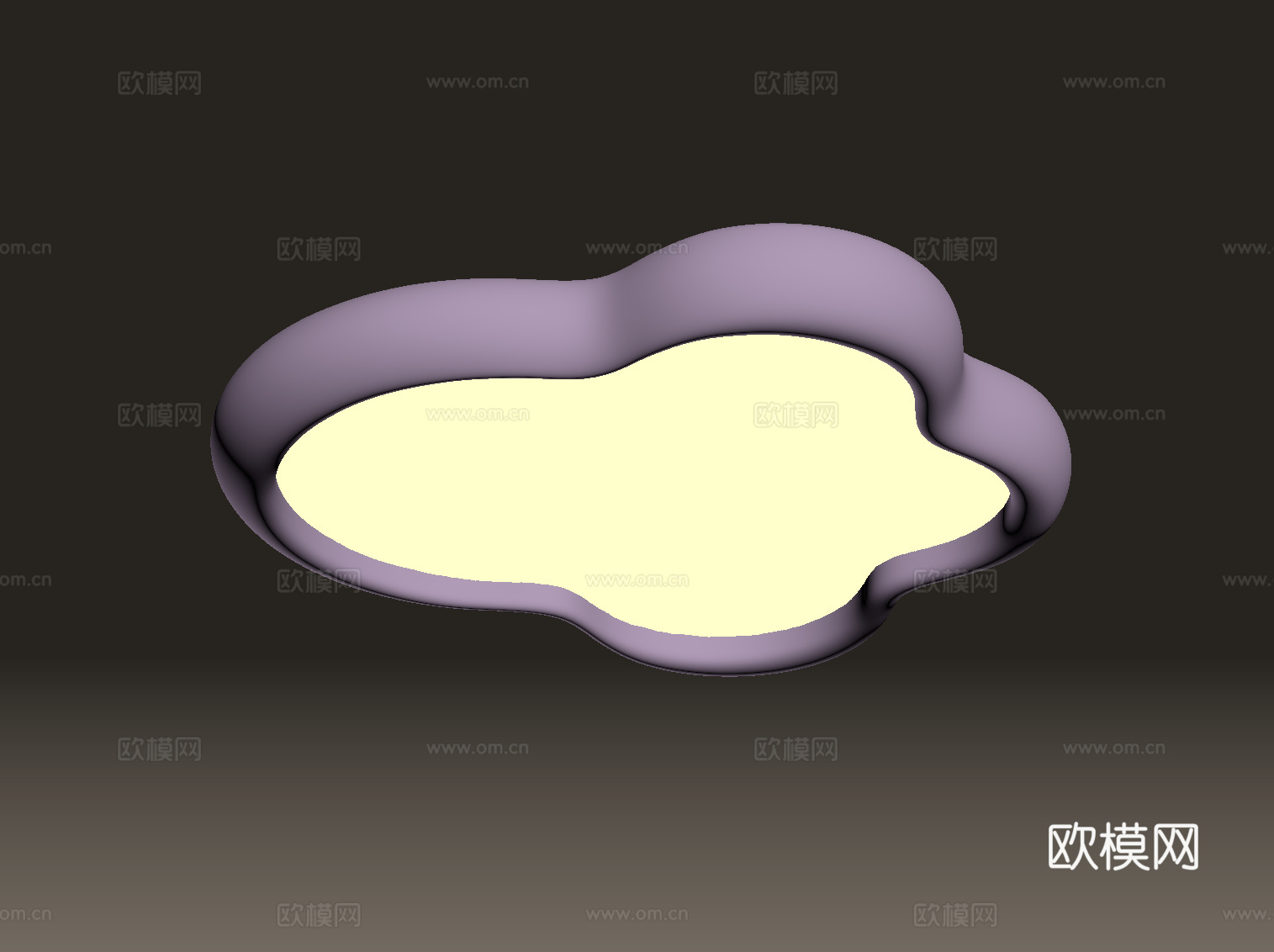 现代奶油风吸顶灯 儿童房吸顶灯su模型