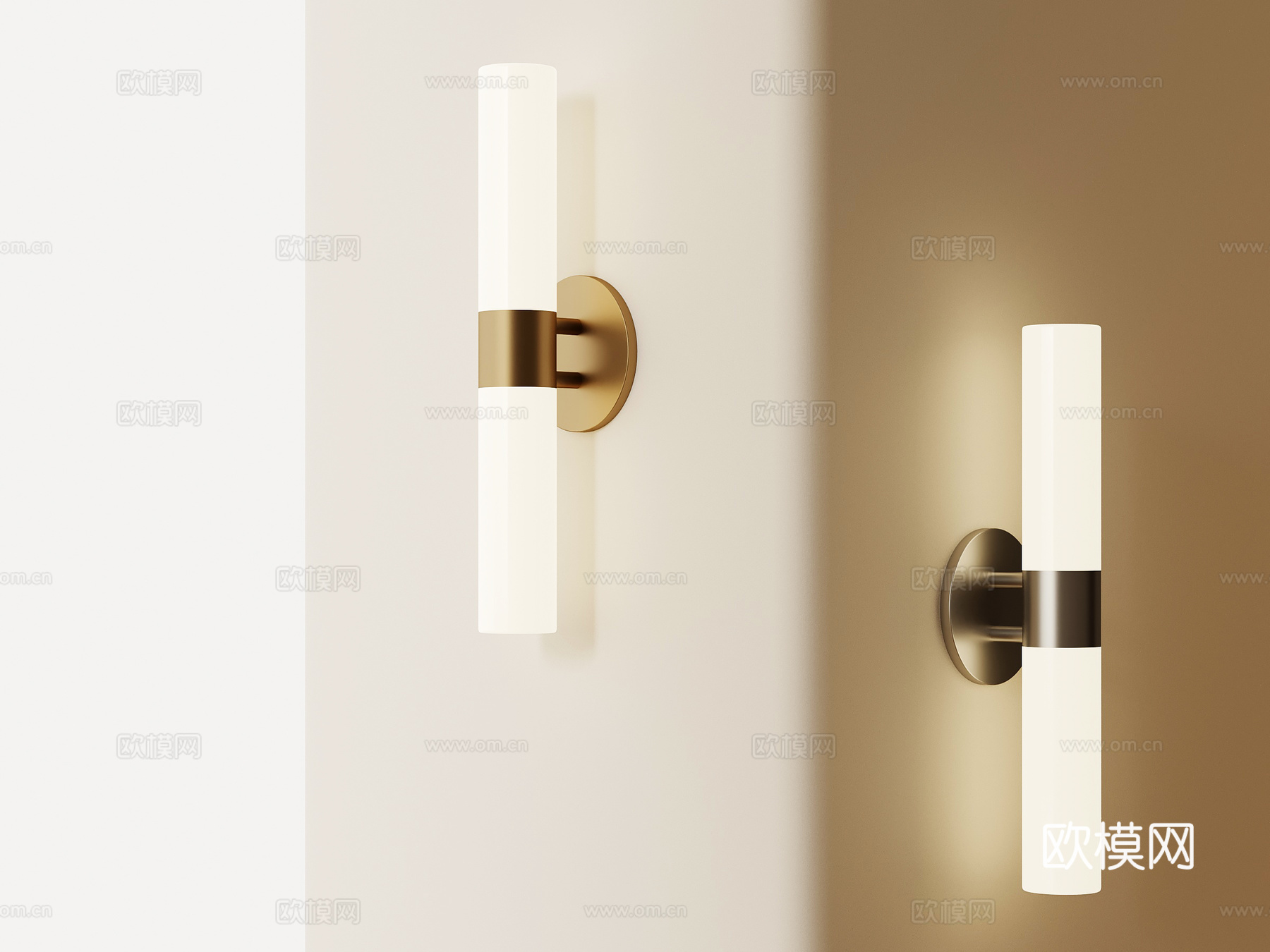 现代意式壁灯 床头壁灯su模型