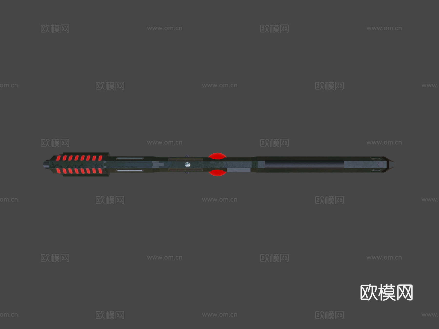 EM90A2激光射线枪3d模型下载（渲染图6）