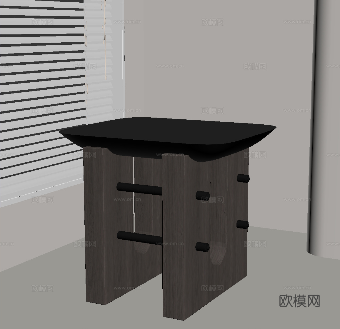 现代意式凳子 边几su模型su模型