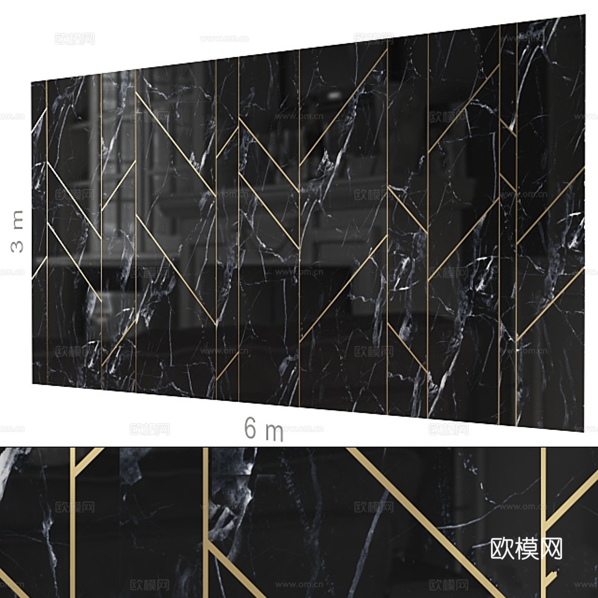 装饰墙 180.3d模型下载