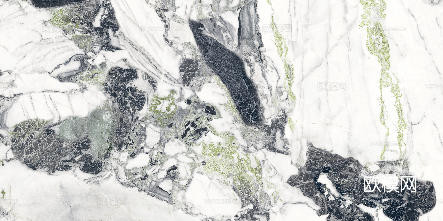 宝石绿奢石大理石