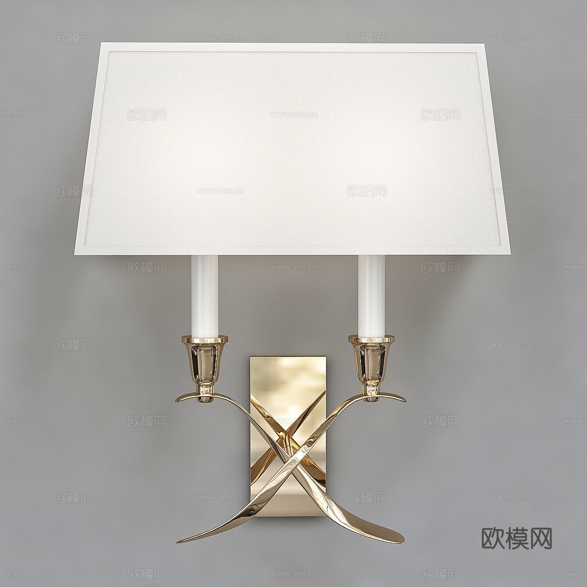 视觉舒适十字布伊洛特小型抛光镍3d模型下载