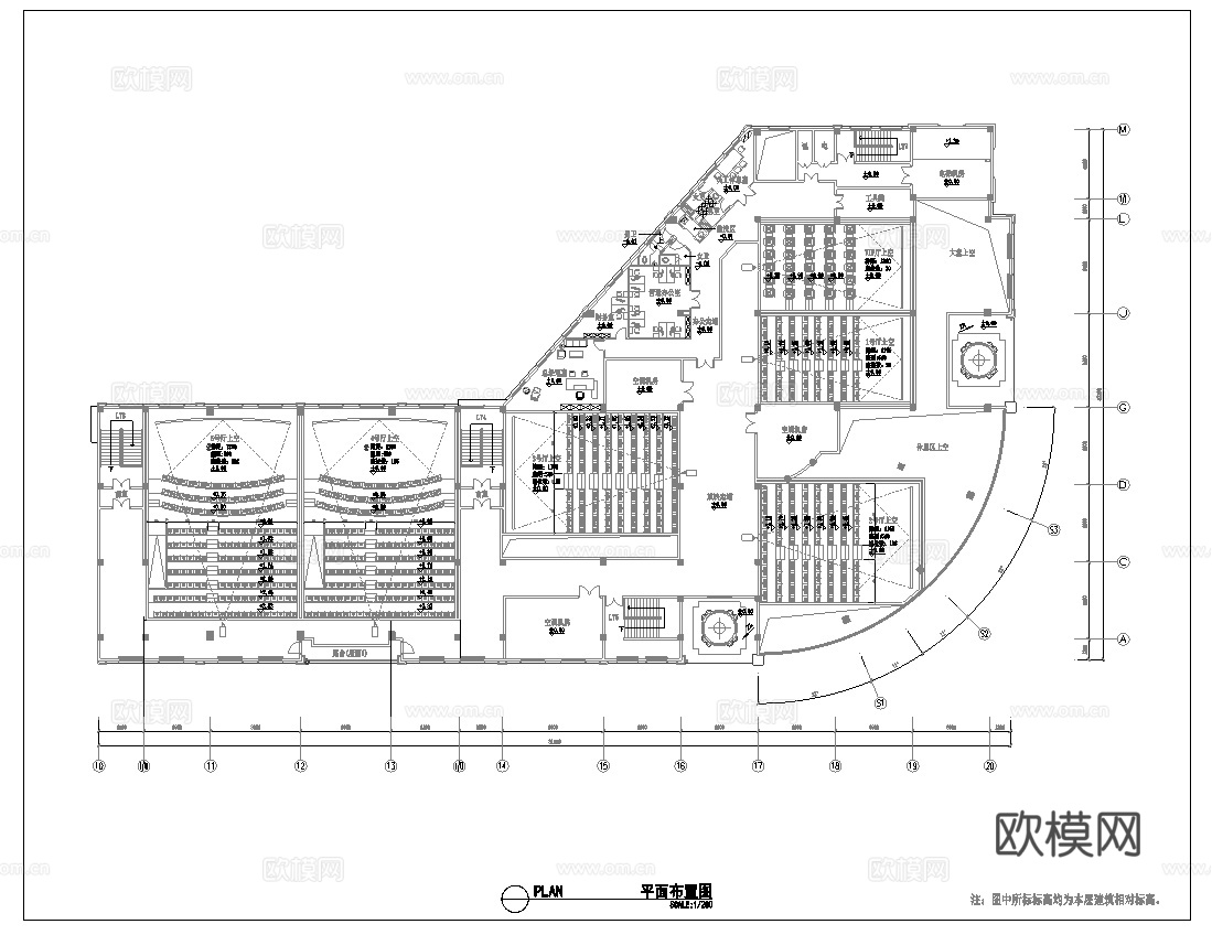 电影院 最新全套施工图 合集cad施工图