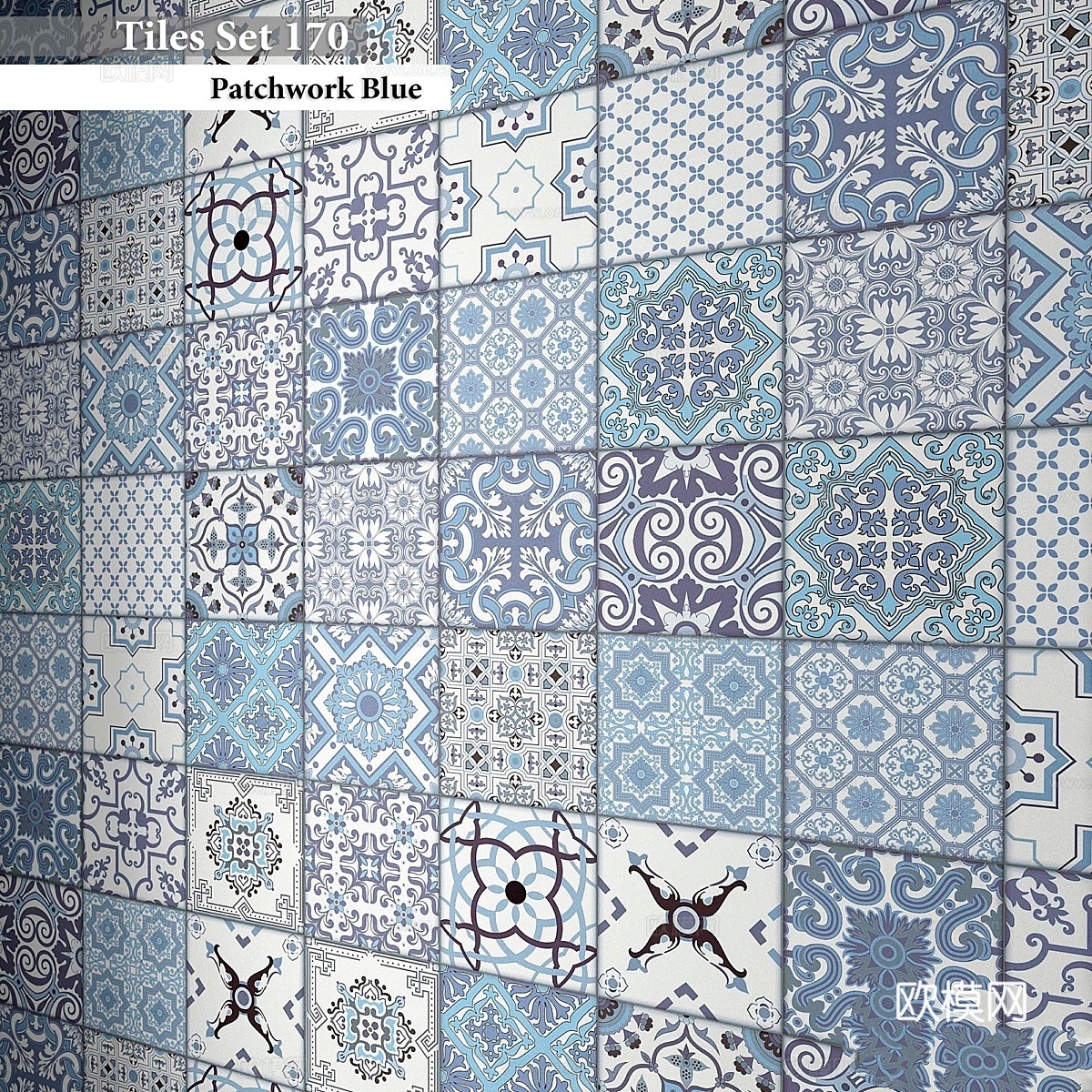 瓷砖套装1703d模型下载