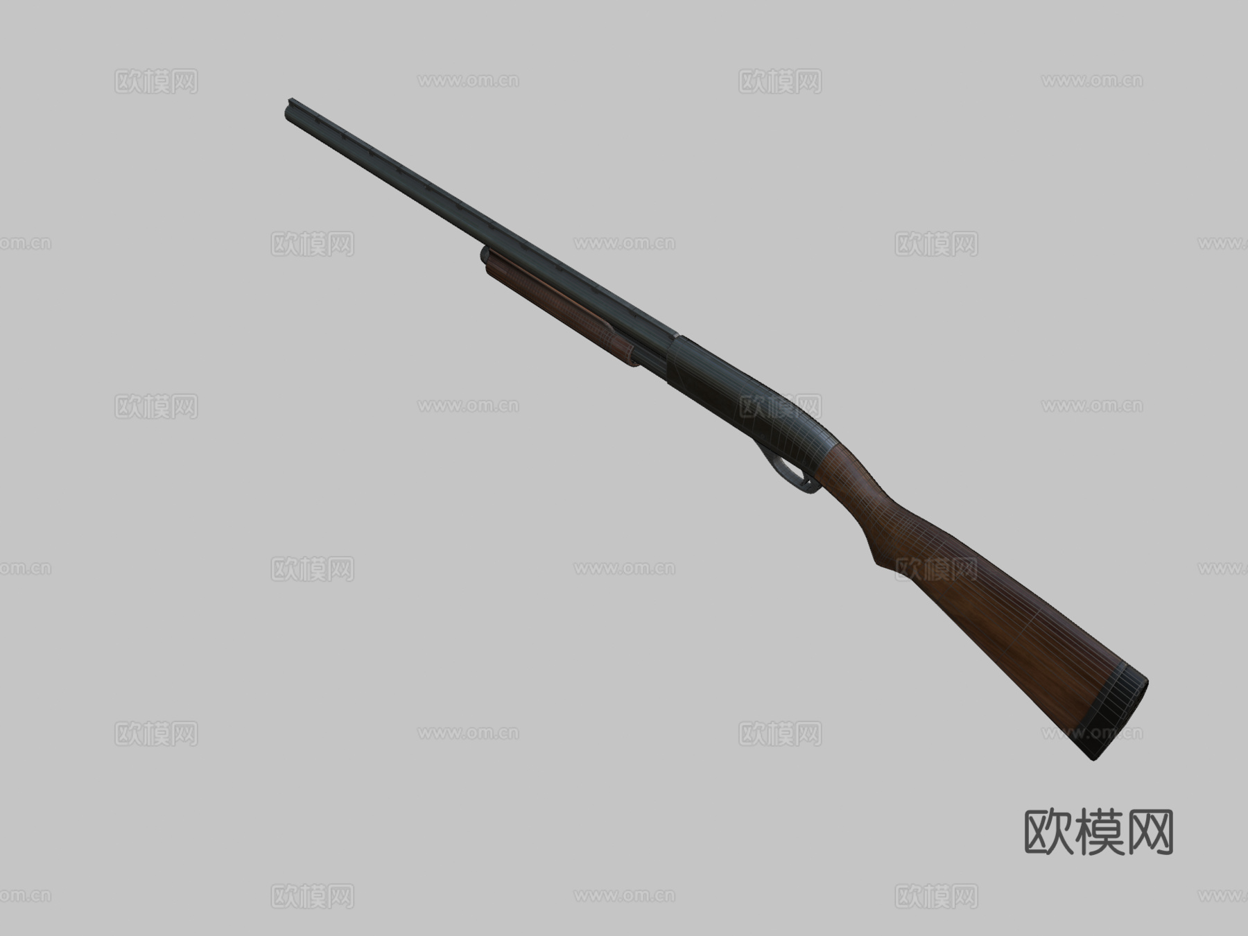 FPS霰弹枪3d模型下载（渲染图2）