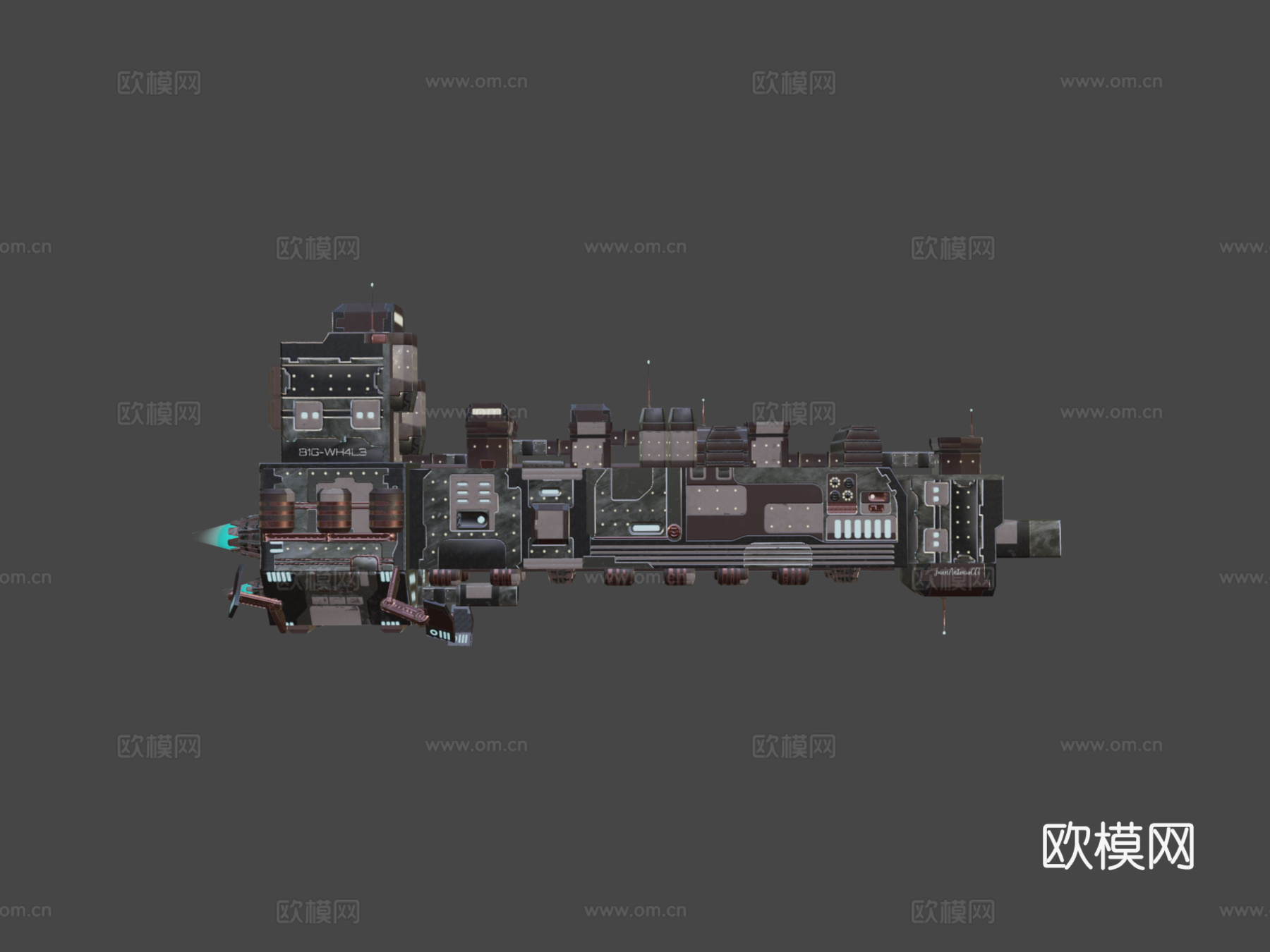 银河飞船3d模型下载（渲染图8）