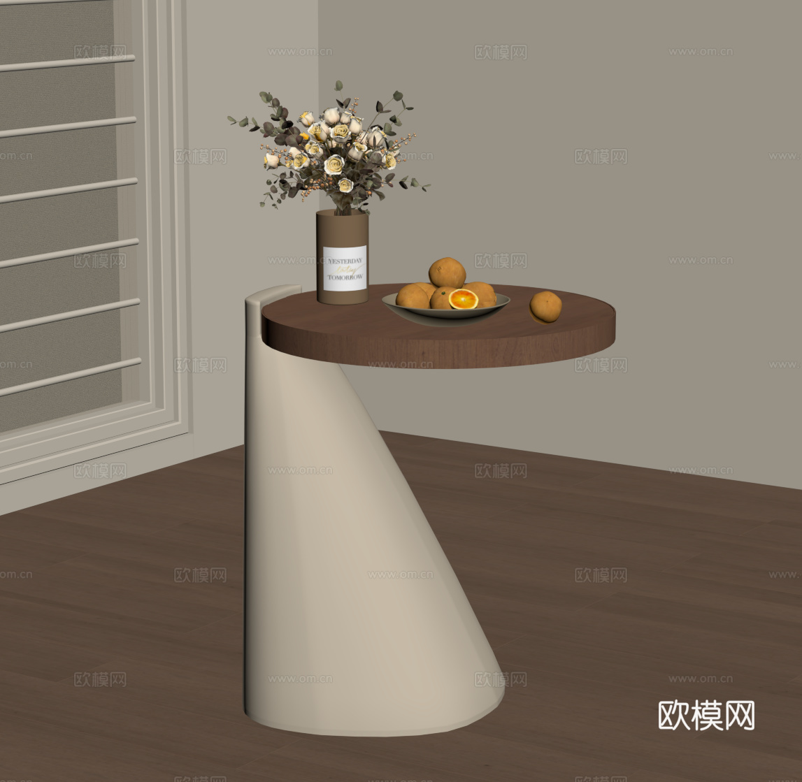 中古风边几 角几圆几su模型