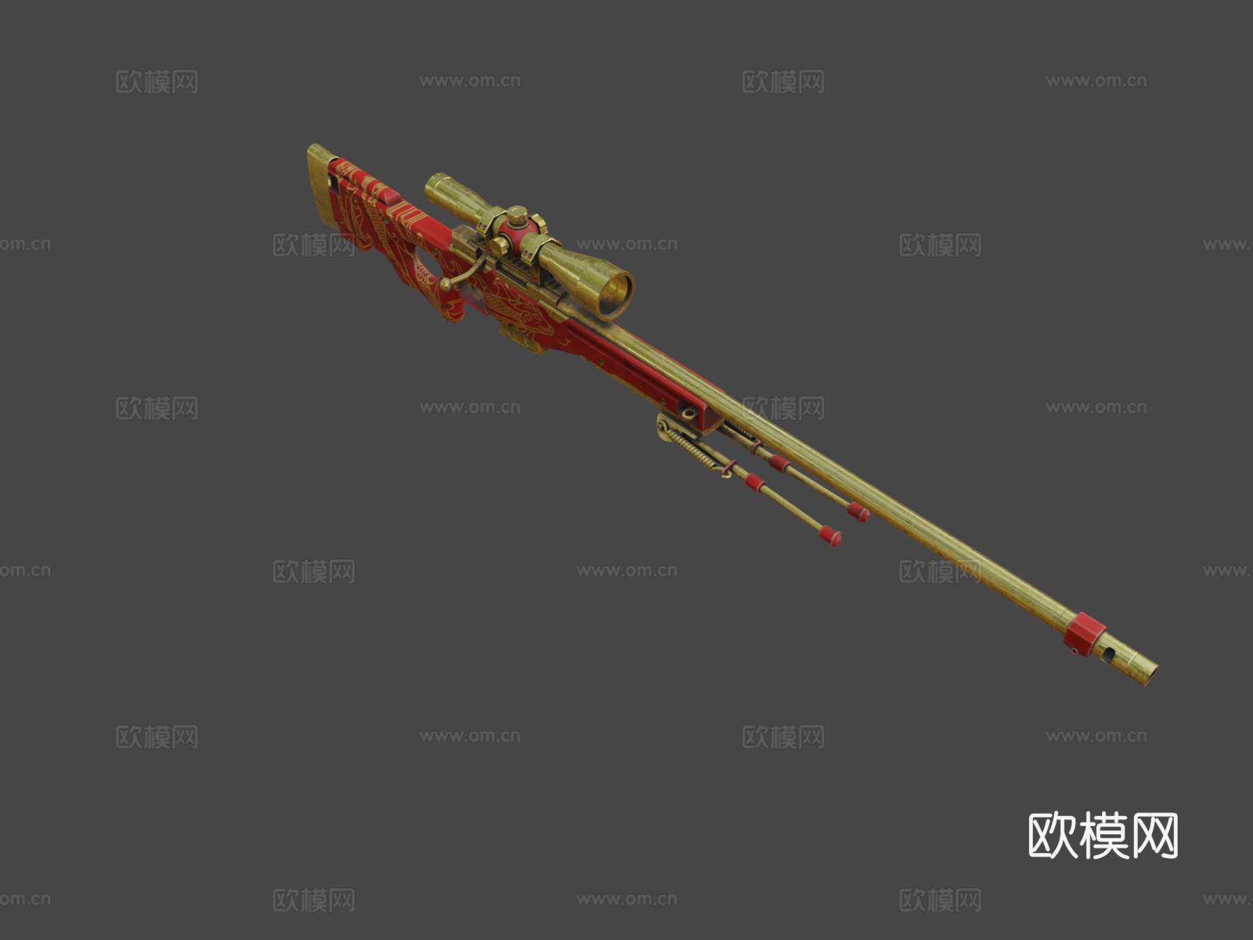 AWP鬼彻3d模型下载（渲染图8）