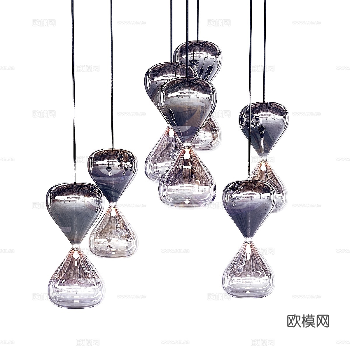 玻璃沙漏灯3d模型下载