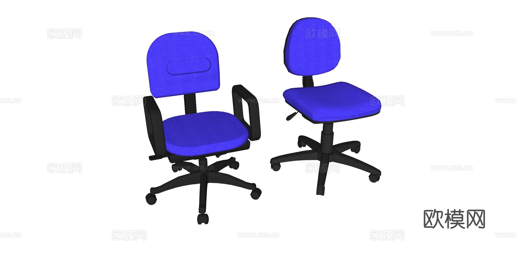 办公椅 办公家具su模型下载