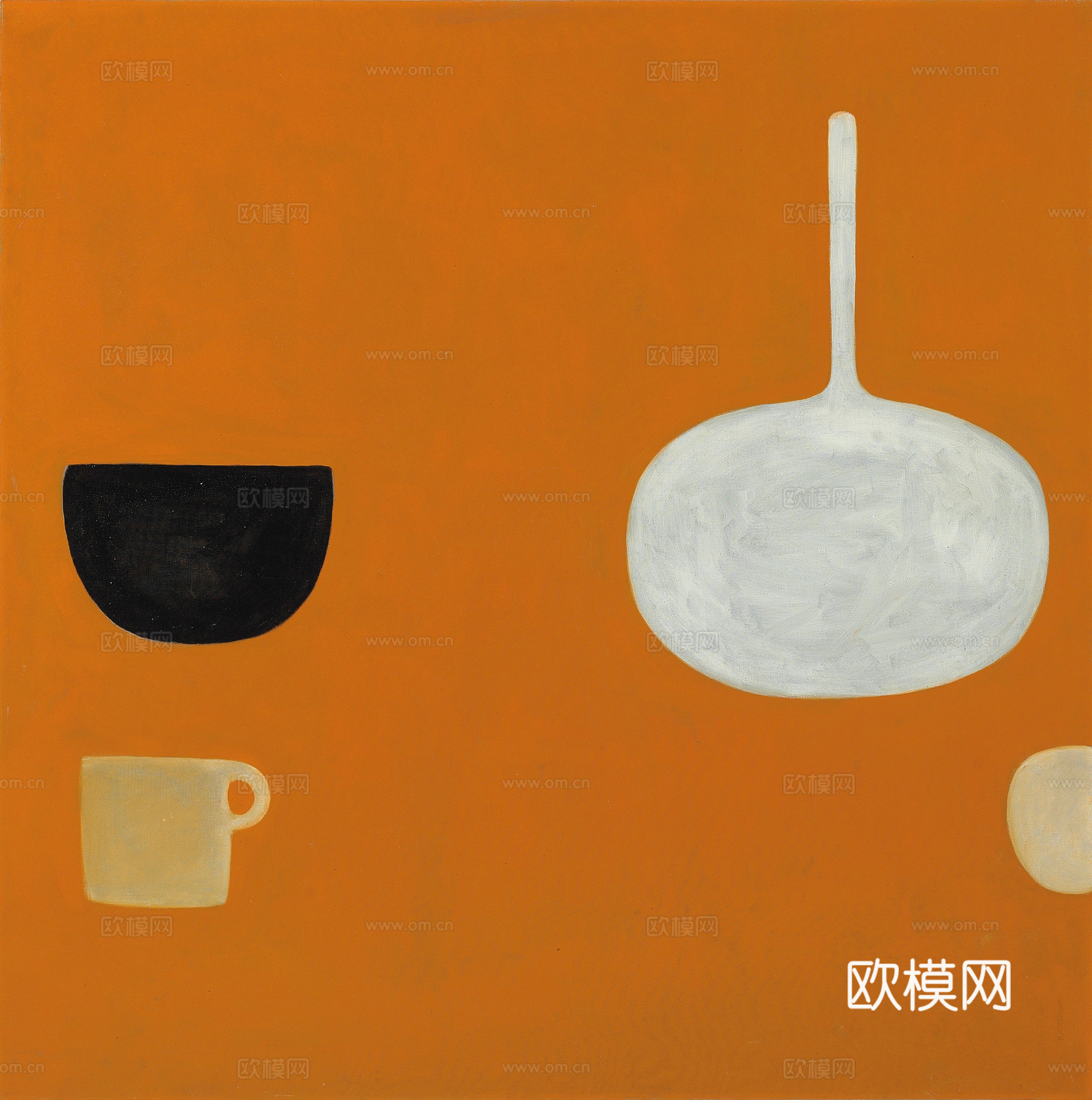 威廉斯科特抽象油画，现代抽象画，装饰画，艺术画