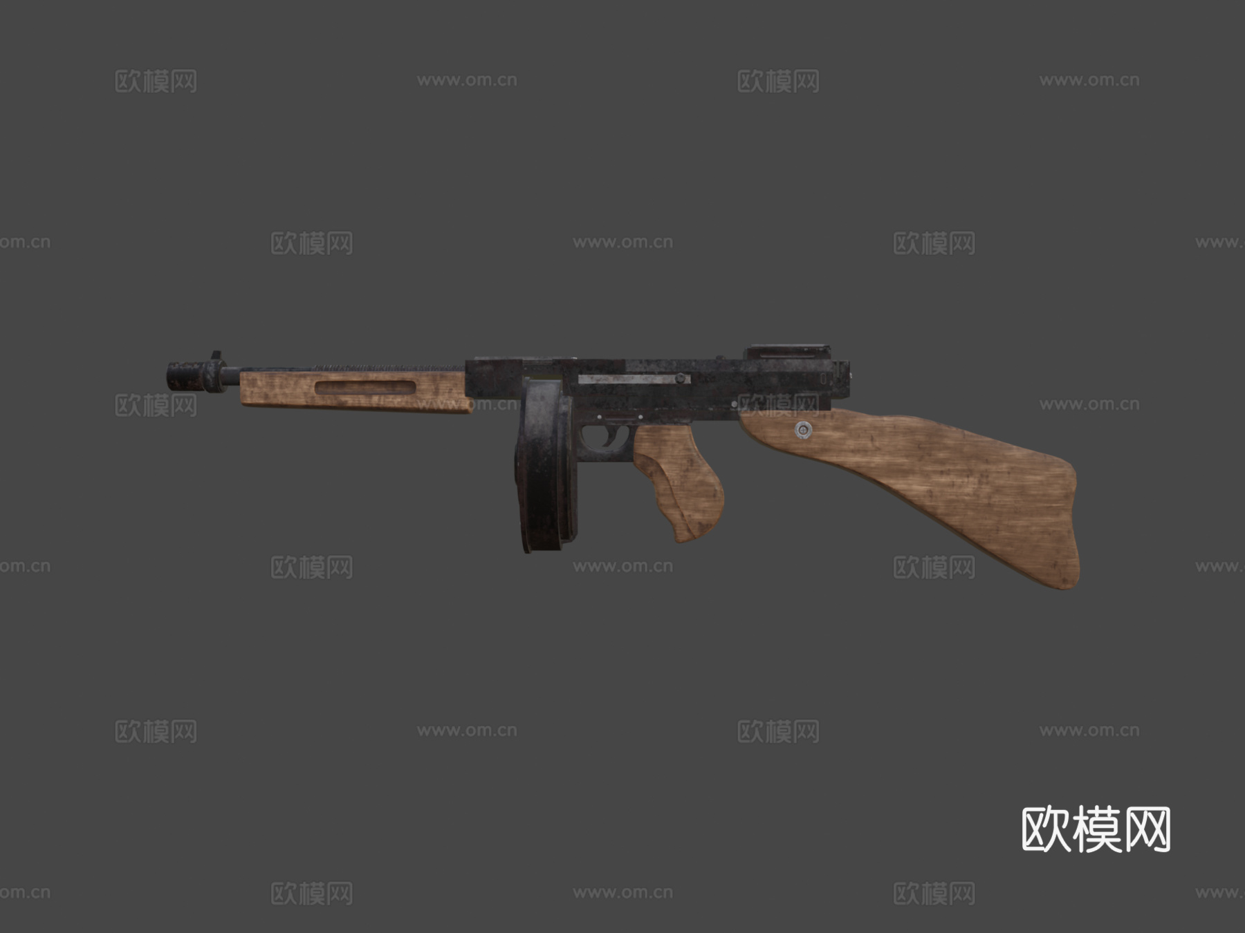 汤普森M1A13d模型下载（渲染图7）