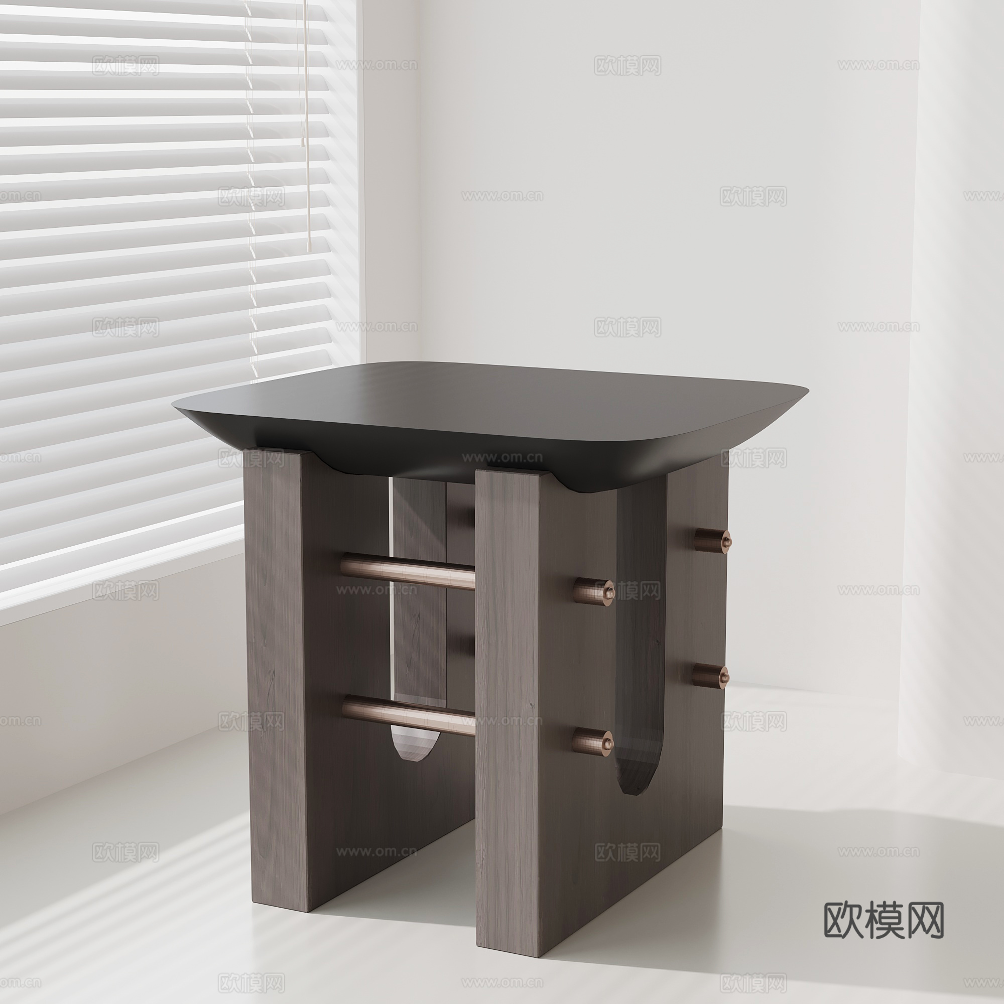 现代意式凳子 边几su模型su模型