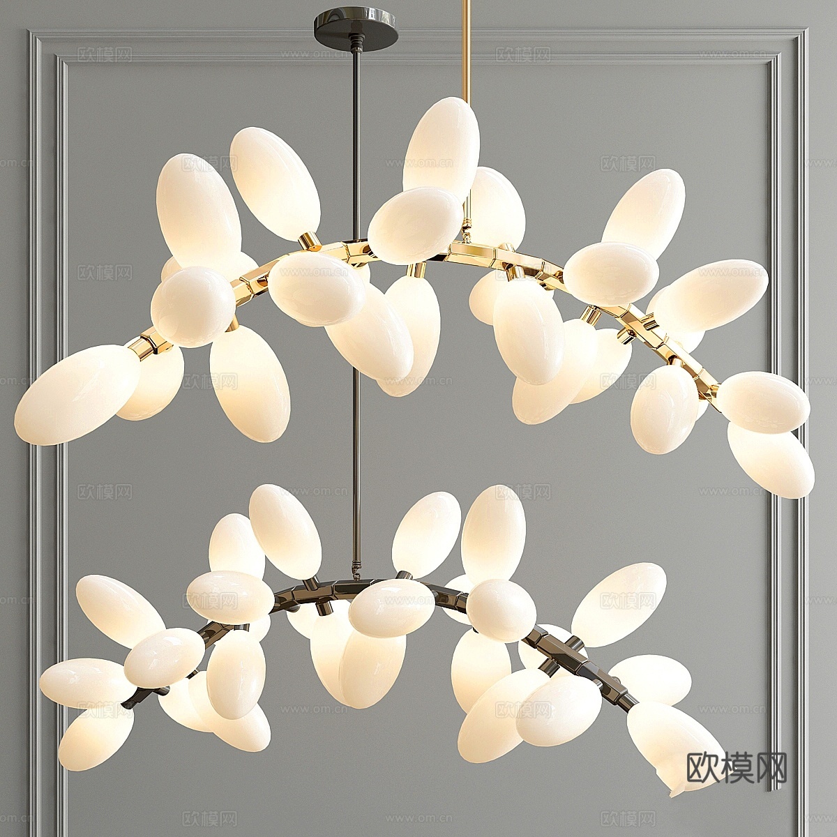 王国垂饰吊灯3d模型下载