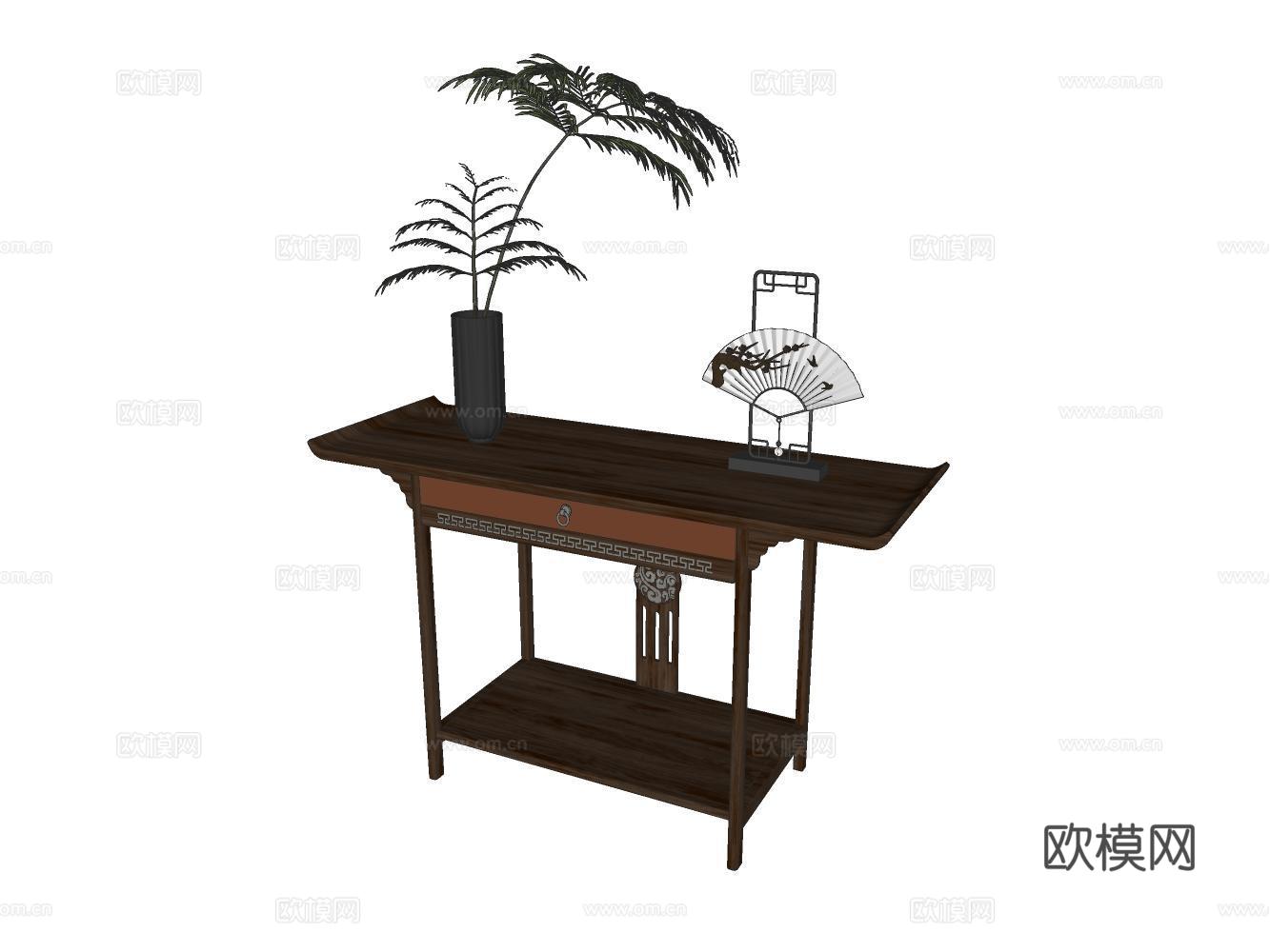 茶几su模型下载（渲染图2）