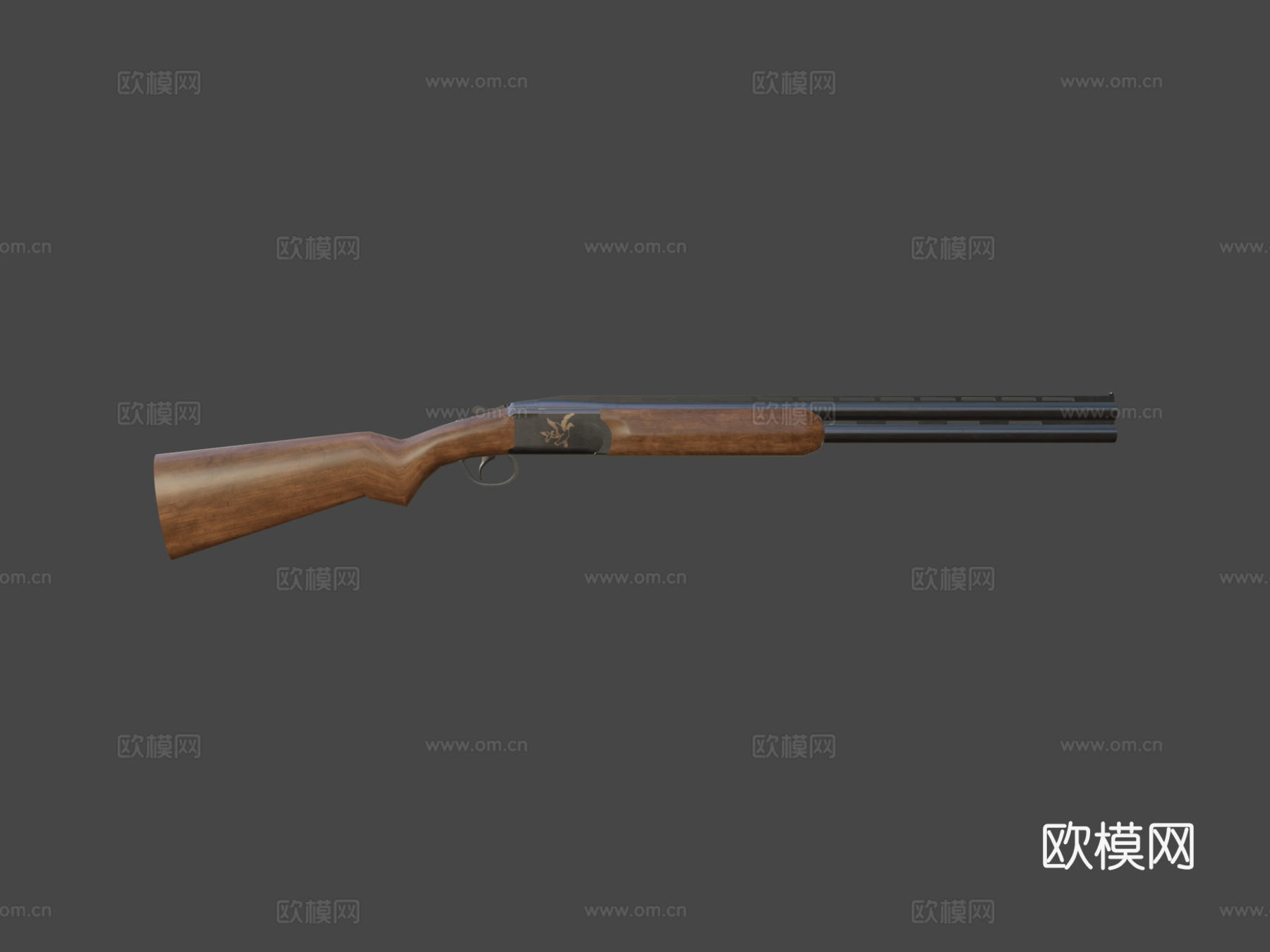 叠排式猎枪3d模型3d模型下载（渲染图7）