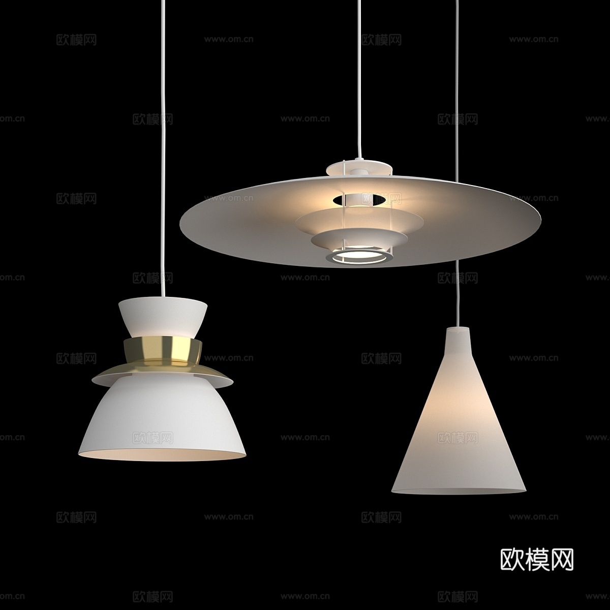 Artek灯具TW002、U336、JL3413d模型下载
