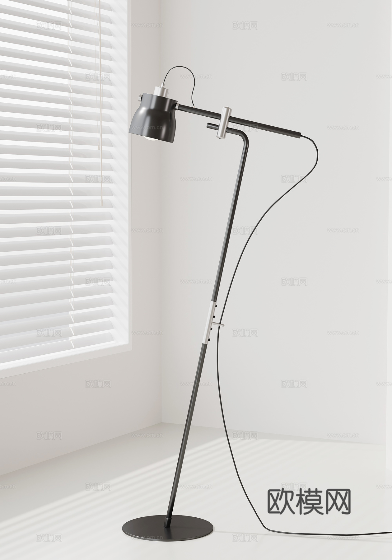 现代落地灯su模型